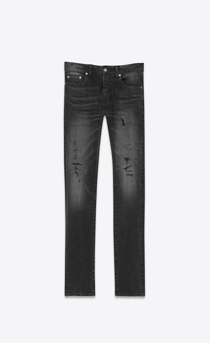 Saint Laurent Paris Saint Laurent Hedi slimane Repaired denim size 31 ...