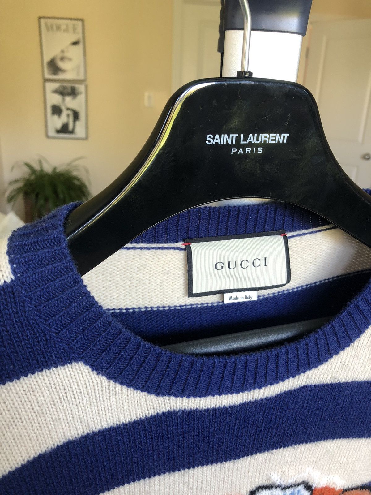 Gucci Gucci Striped Loved Tiger intarsia wool sweater medium Size US M / EU 48-50 / 2 - 5 Thumbnail