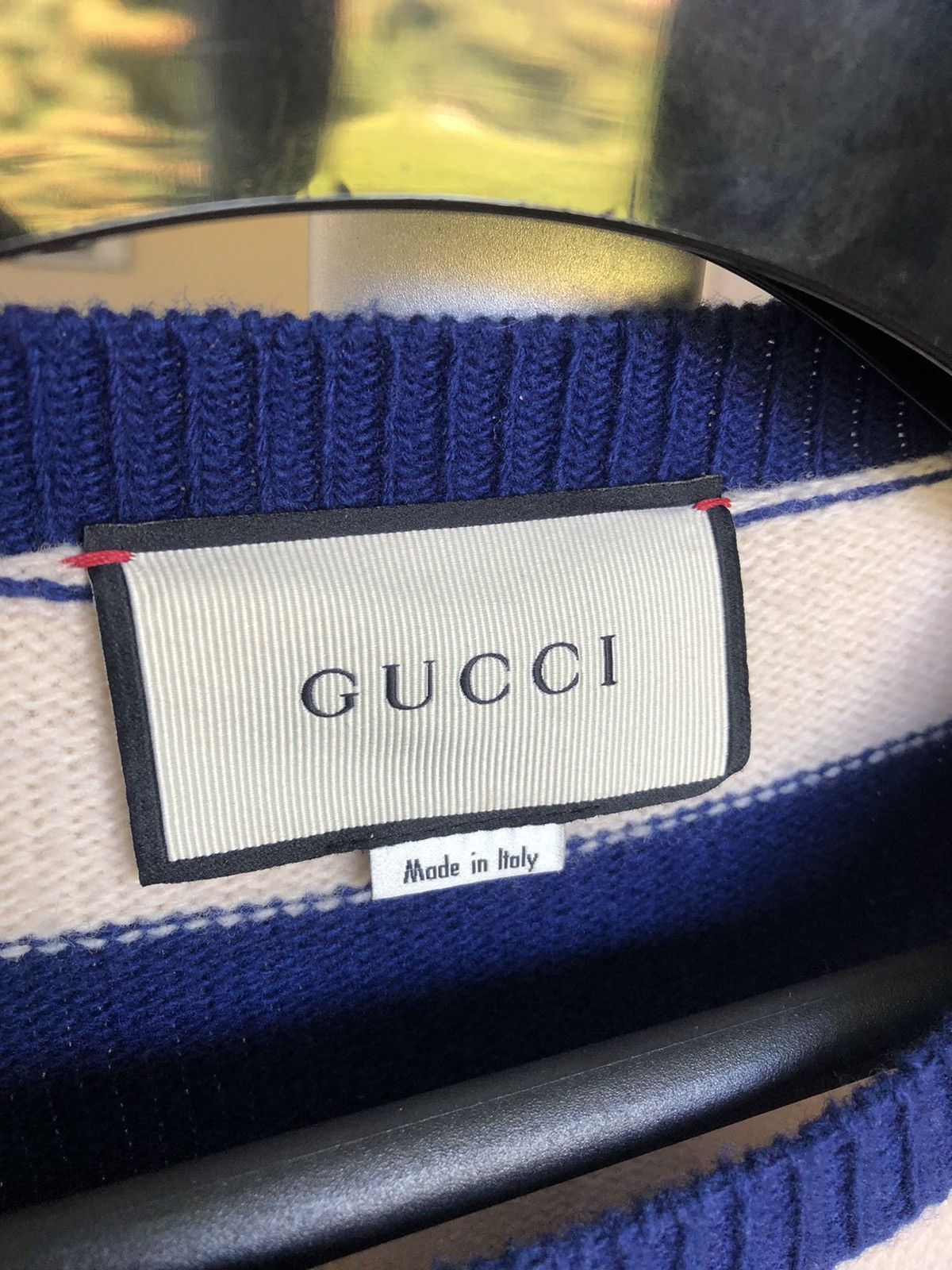 Gucci Gucci Striped Loved Tiger intarsia wool sweater medium Size US M / EU 48-50 / 2 - 6 Thumbnail