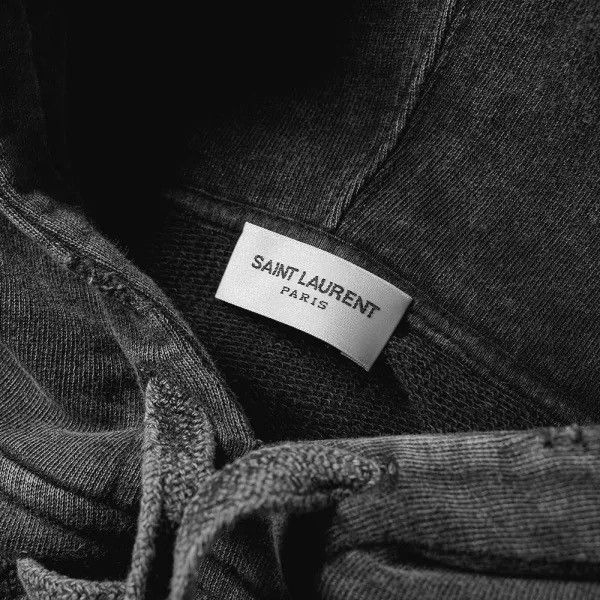 Hedi Slimane × Saint Laurent Paris Saint Laurent Grey Logo Hoodie size small Size US S / EU 44-46 / 1 - 22 Thumbnail