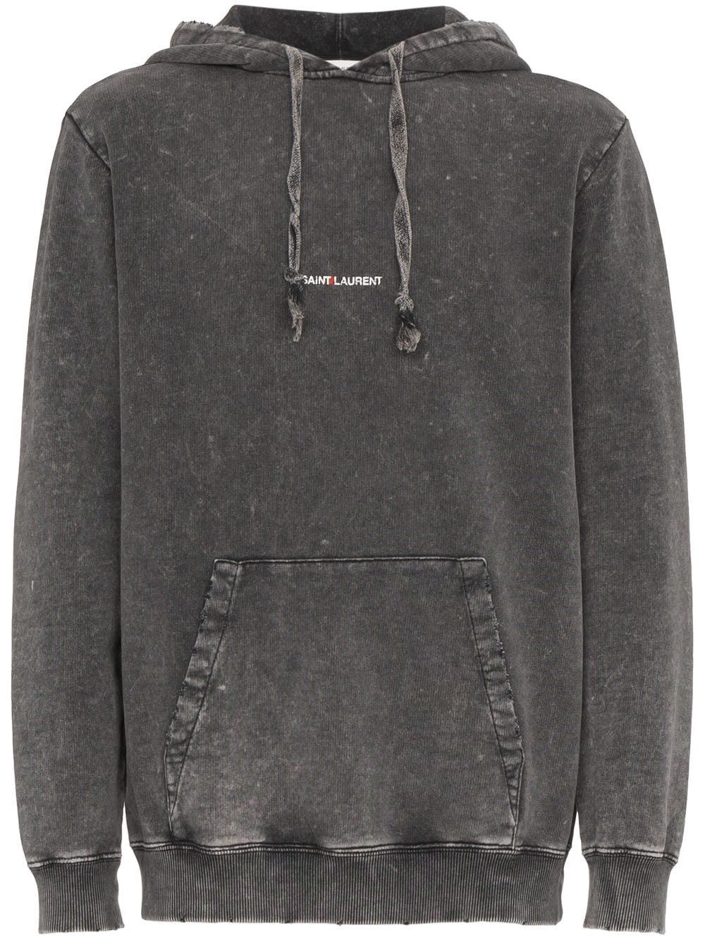 Hedi Slimane × Saint Laurent Paris Saint Laurent Grey Logo Hoodie size small Size US S / EU 44-46 / 1 - 17 Thumbnail