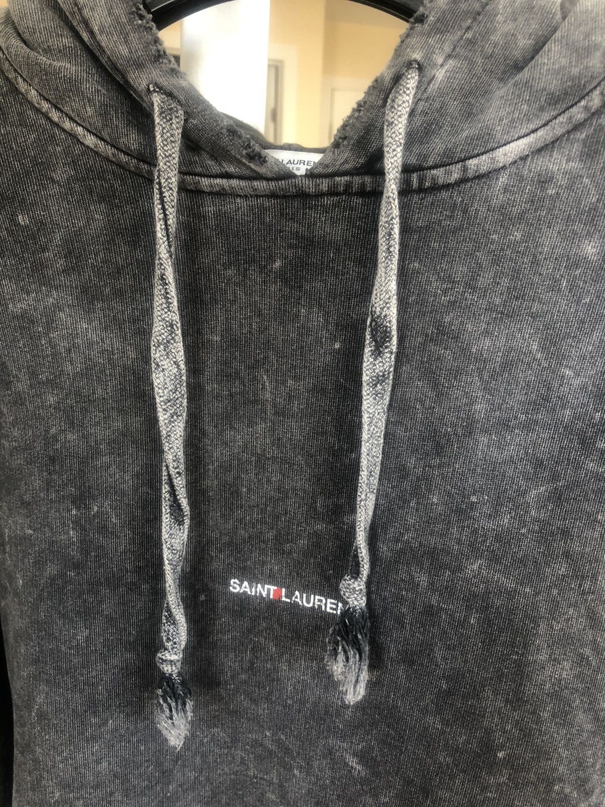 Hedi Slimane × Saint Laurent Paris Saint Laurent Grey Logo Hoodie size small Size US S / EU 44-46 / 1 - 3 Thumbnail
