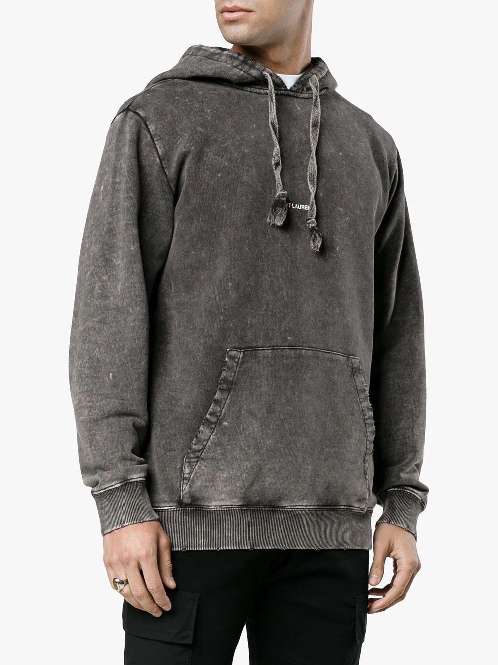 Hedi Slimane × Saint Laurent Paris Saint Laurent Grey Logo Hoodie size small Size US S / EU 44-46 / 1 - 19 Thumbnail