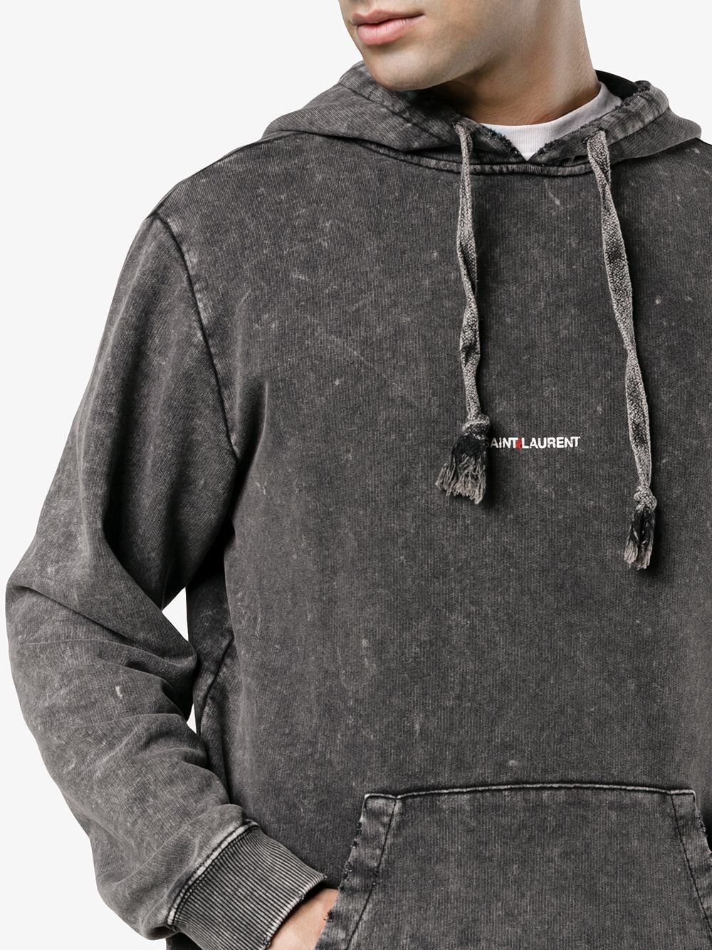 Hedi Slimane × Saint Laurent Paris Saint Laurent Grey Logo Hoodie size small Size US S / EU 44-46 / 1 - 21 Thumbnail