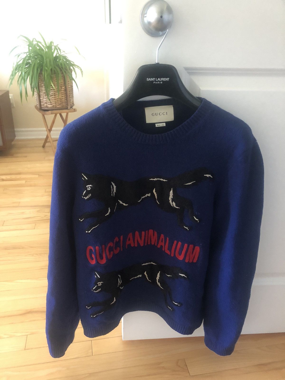Gucci Gucci Wool Wolf embroidery animal sweater Size US M / EU 48-50 / 2 - 17 Thumbnail