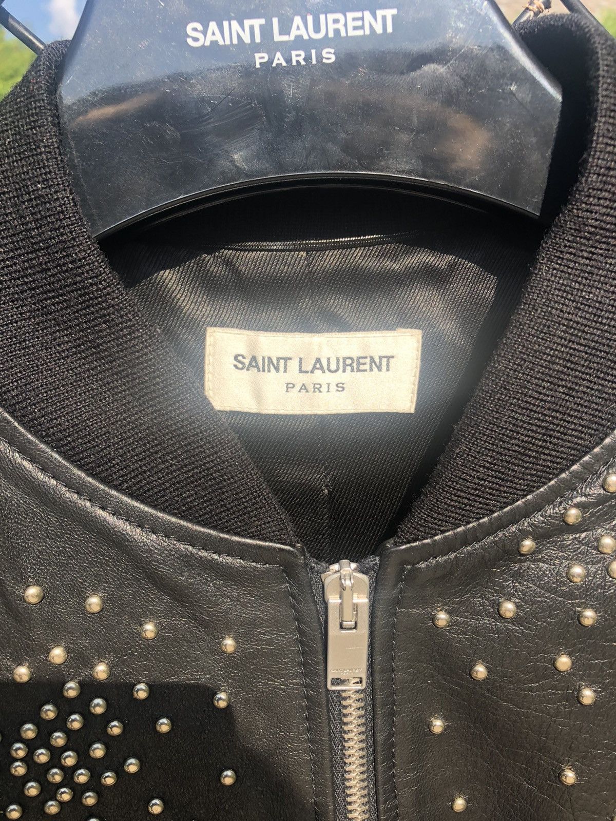 Hedi Slimane × Saint Laurent Paris Saint Laurent x Hedi Slimane studded leather teddy jacket Size US S / EU 44-46 / 1 - 13 Thumbnail
