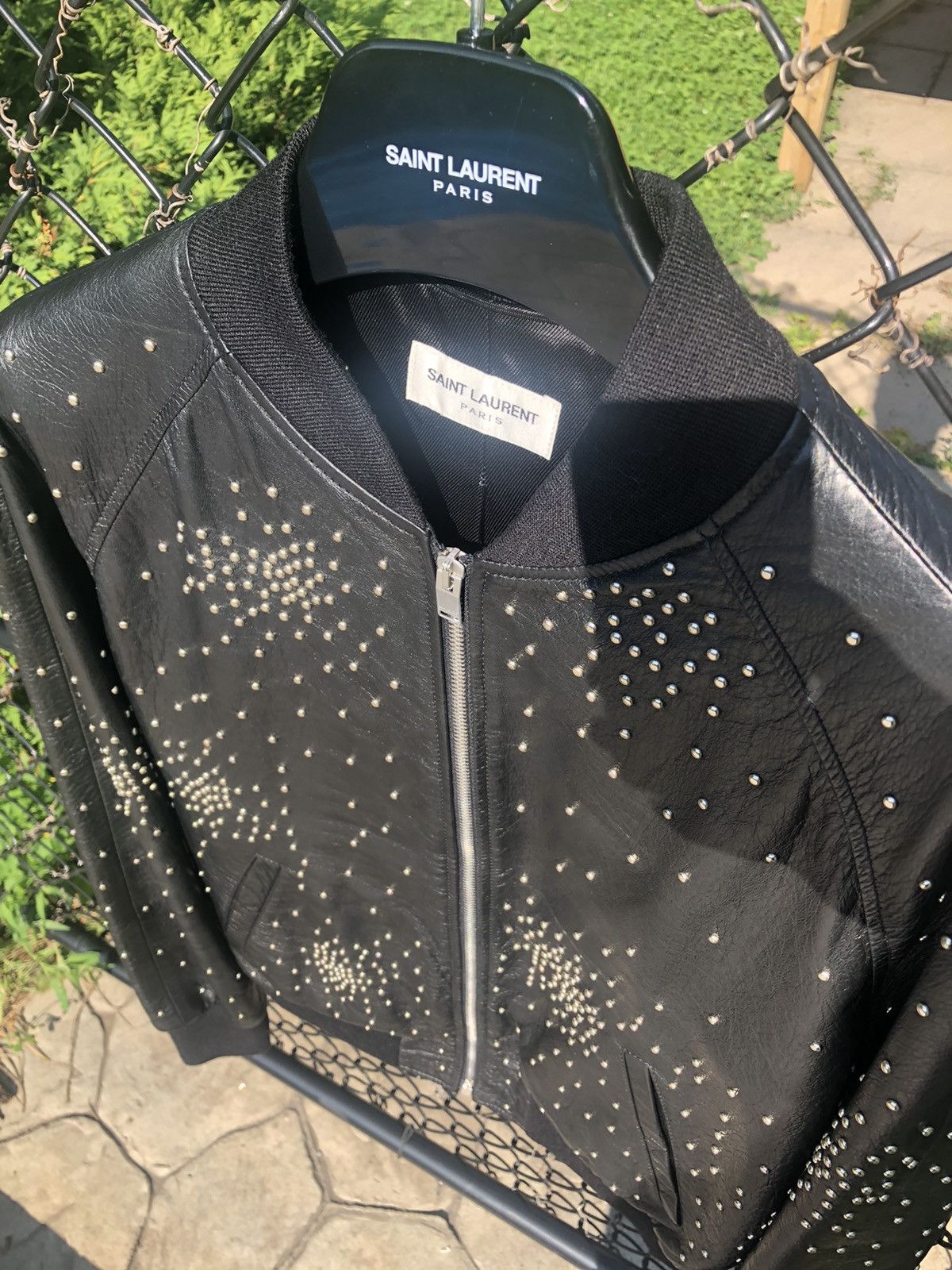 Hedi Slimane × Saint Laurent Paris Saint Laurent x Hedi Slimane studded leather teddy jacket Size US S / EU 44-46 / 1 - 9 Thumbnail
