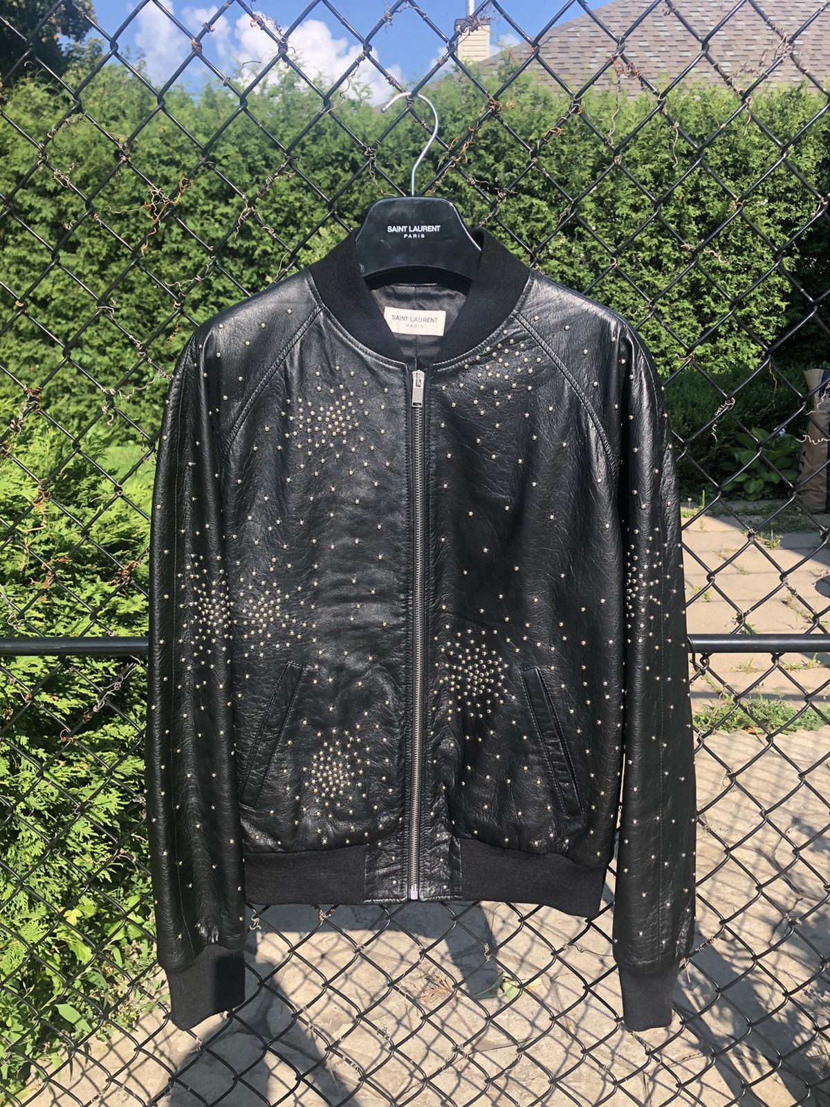 Hedi Slimane × Saint Laurent Paris Saint Laurent x Hedi Slimane studded leather teddy jacket Size US S / EU 44-46 / 1 - 6 Thumbnail