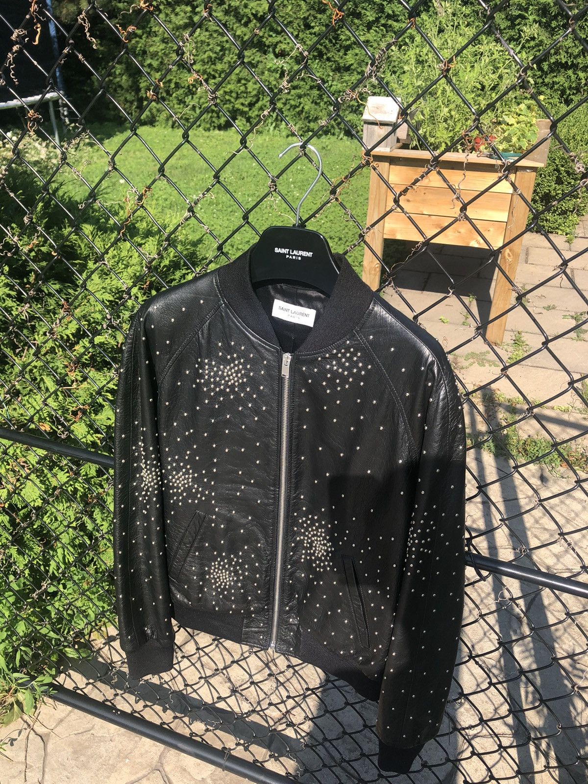 Hedi Slimane × Saint Laurent Paris Saint Laurent x Hedi Slimane studded leather teddy jacket Size US S / EU 44-46 / 1 - 7 Thumbnail