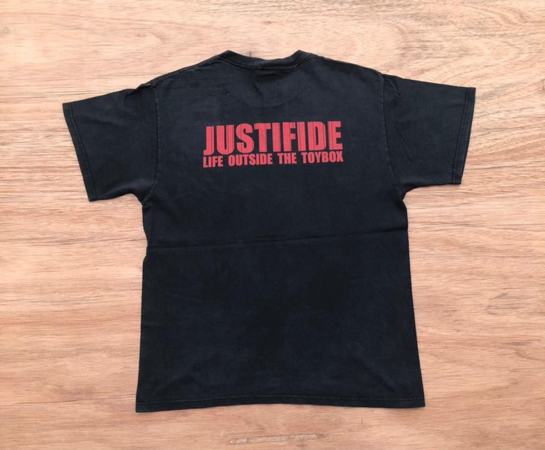 Band Tees × Fruit Of The Loom × Vintage vintage band tee Justified B1 Size US L / EU 52-54 / 3 - 3 Thumbnail