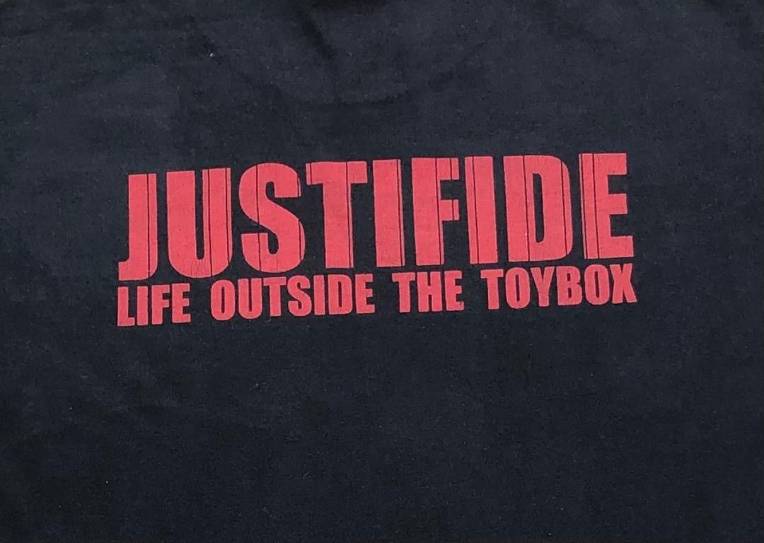 Band Tees × Fruit Of The Loom × Vintage vintage band tee Justified B1 Size US L / EU 52-54 / 3 - 4 Thumbnail