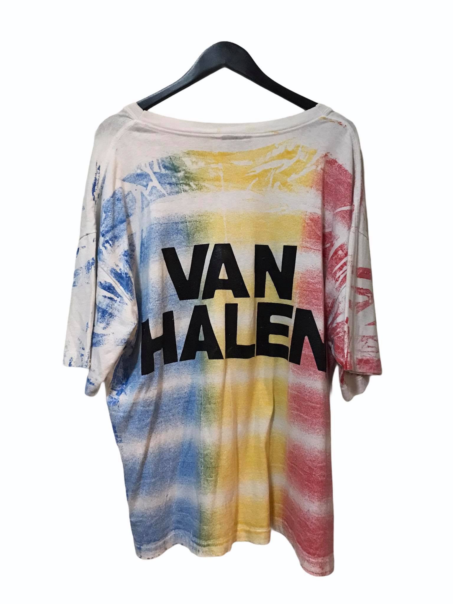 Band Tees Vintage Van halen all over print 90s Size US XXL / EU 58 / 5 - 2 Thumbnail