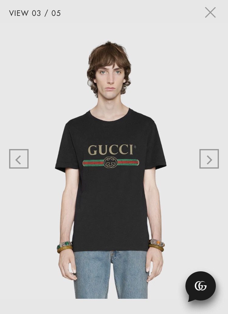 Gucci Gucci GG monogram Logo tee shirt Size US S / EU 44-46 / 1 - 12 Thumbnail