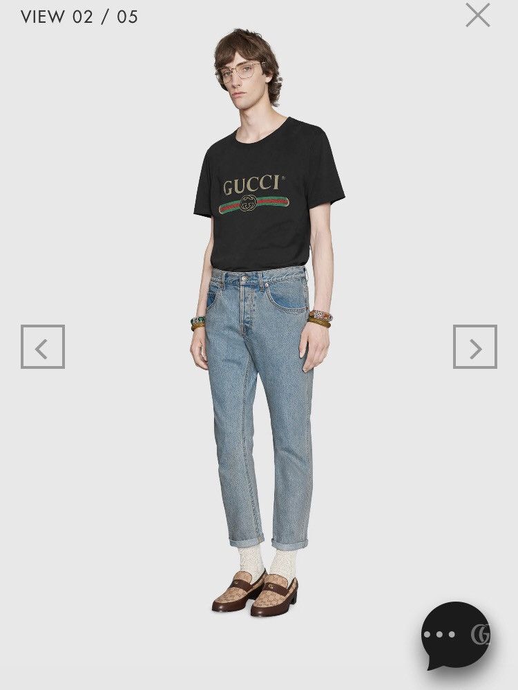 Gucci Gucci GG monogram Logo tee shirt Size US S / EU 44-46 / 1 - 11 Thumbnail
