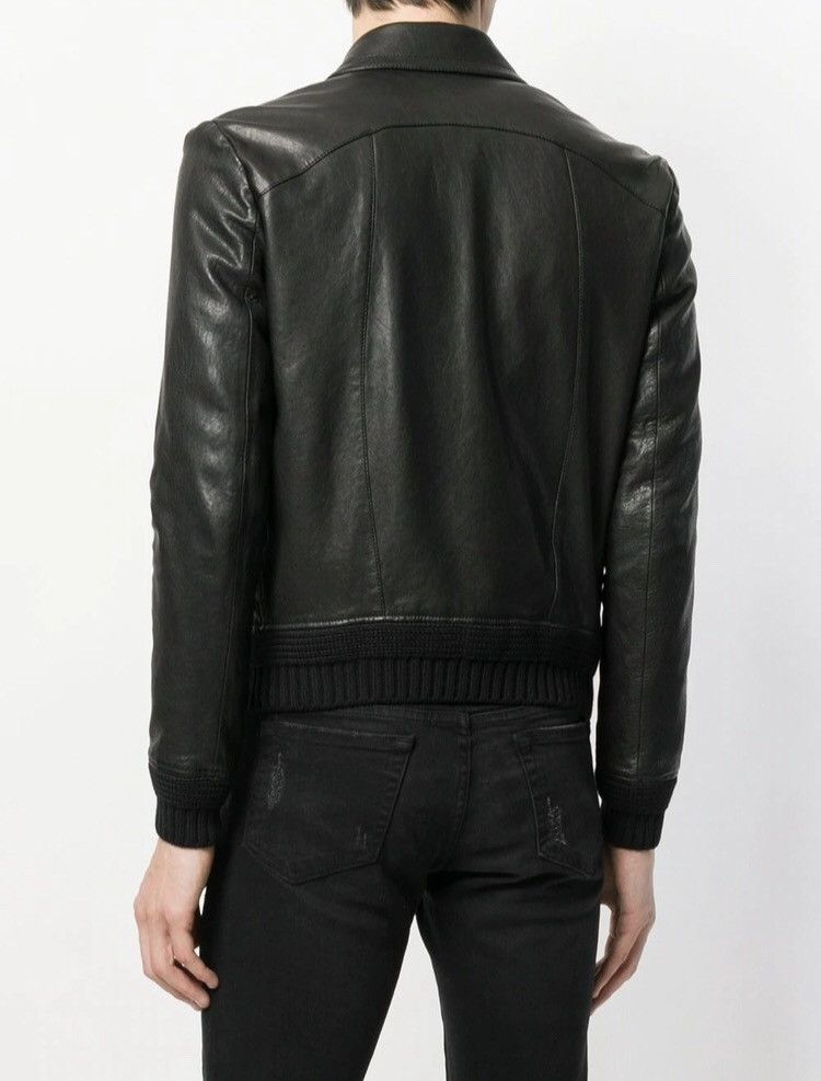 Hedi Slimane × Saint Laurent Paris Saint Laurent Stud leather jacket zip Size US S / EU 44-46 / 1 - 20 Thumbnail