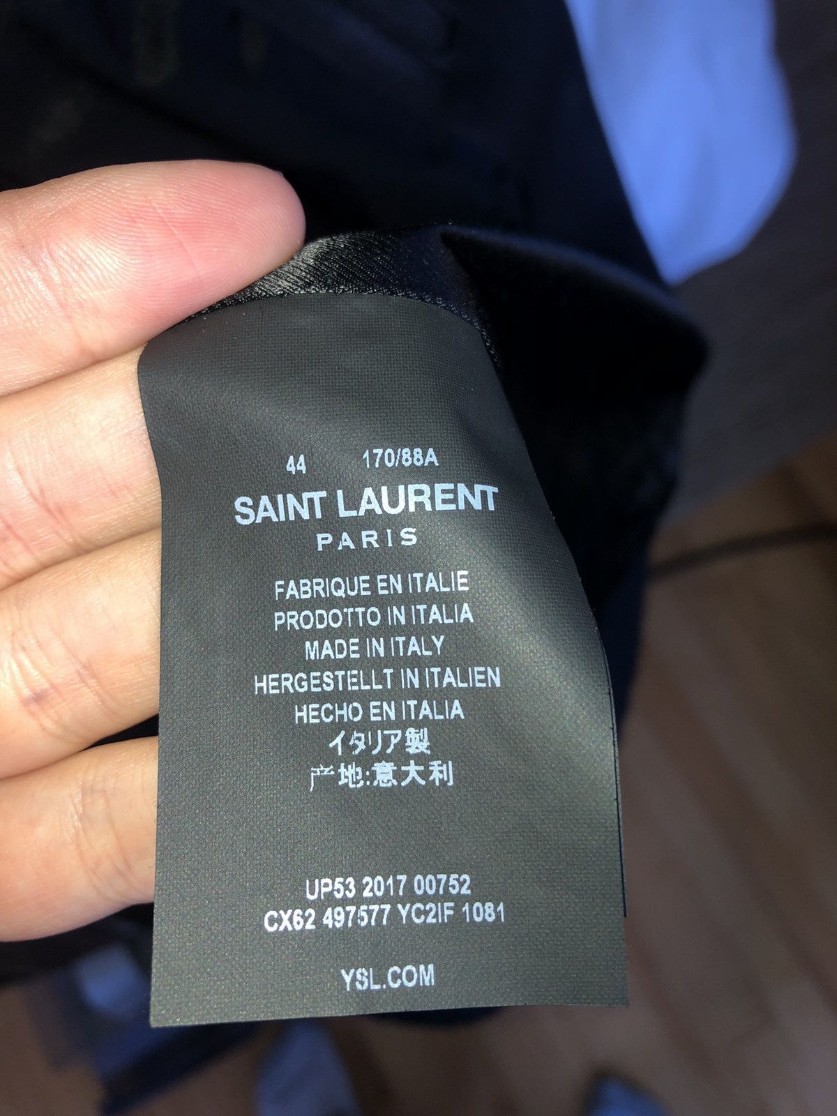Hedi Slimane × Saint Laurent Paris Saint Laurent Stud leather jacket zip Size US S / EU 44-46 / 1 - 9 Thumbnail