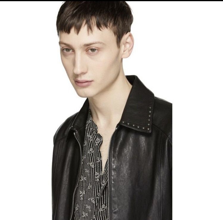 Hedi Slimane × Saint Laurent Paris Saint Laurent Stud leather jacket zip Size US S / EU 44-46 / 1 - 16 Thumbnail