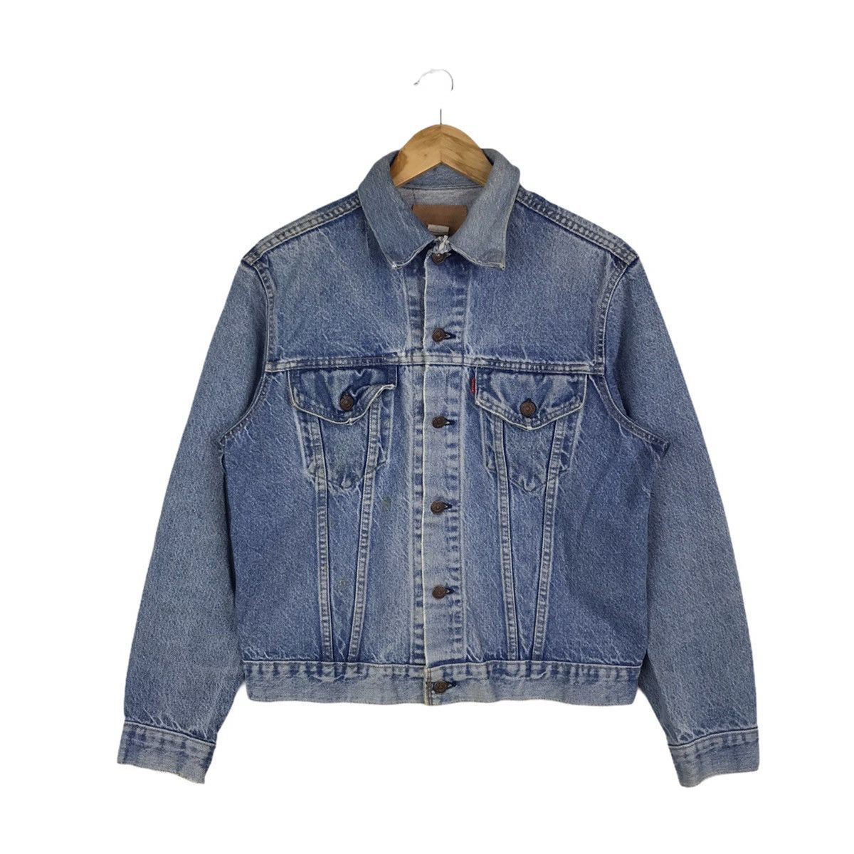 Levi's Vintage Levi's Usa Seasoned Denim Trucker Jacket Size US M / EU 48-50 / 2 - 1 Thumbnail