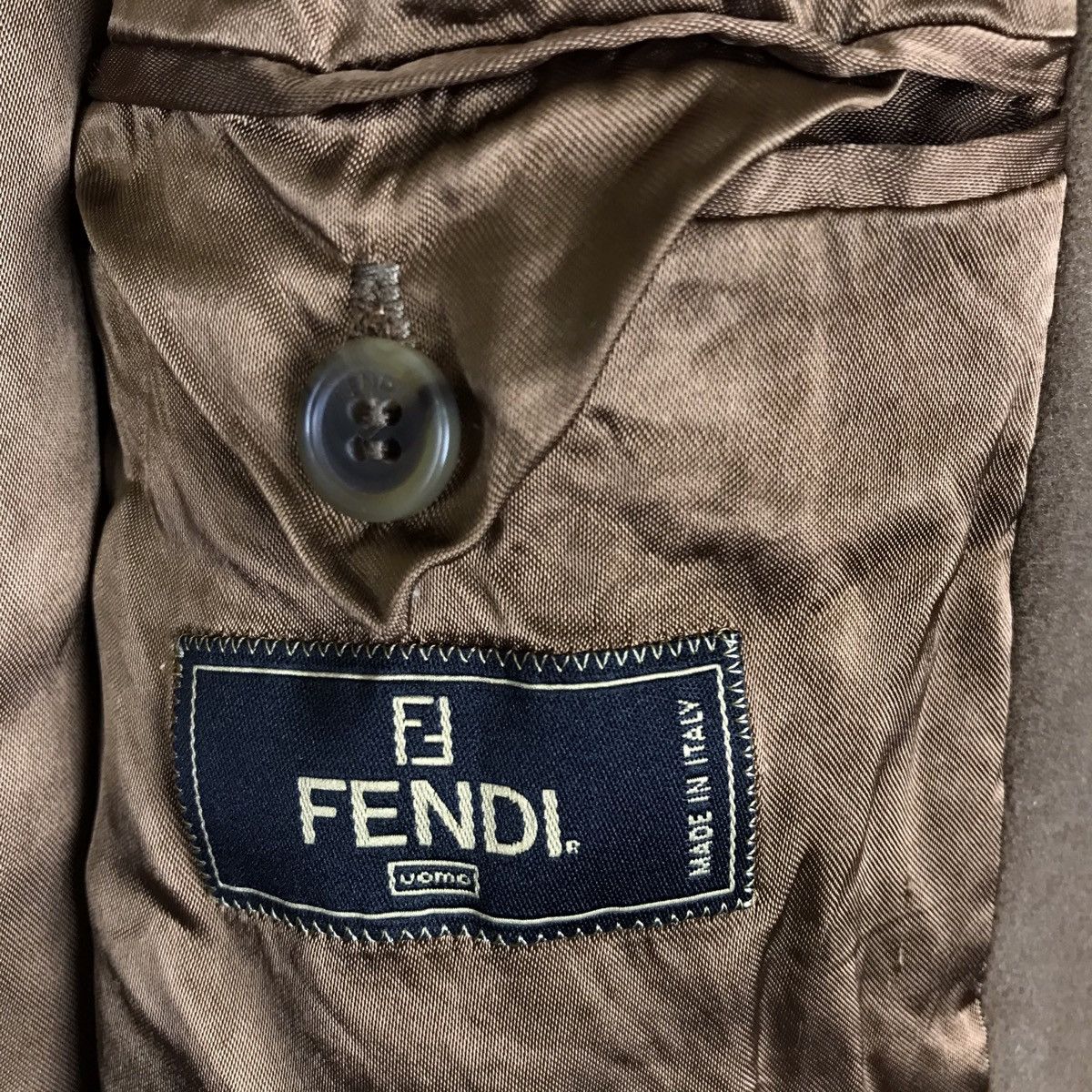 Fendi Vintage Fendi Long Coat Parka Wool Jacket Made in Italy Size US XL / EU 56 / 4 - 11 Thumbnail