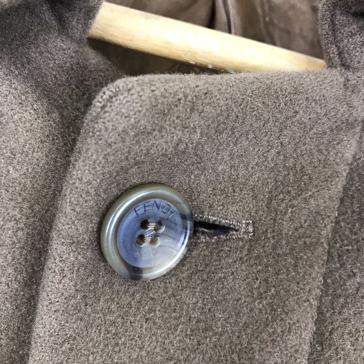 Fendi Vintage Fendi Long Coat Parka Wool Jacket Made in Italy Size US XL / EU 56 / 4 - 9 Thumbnail