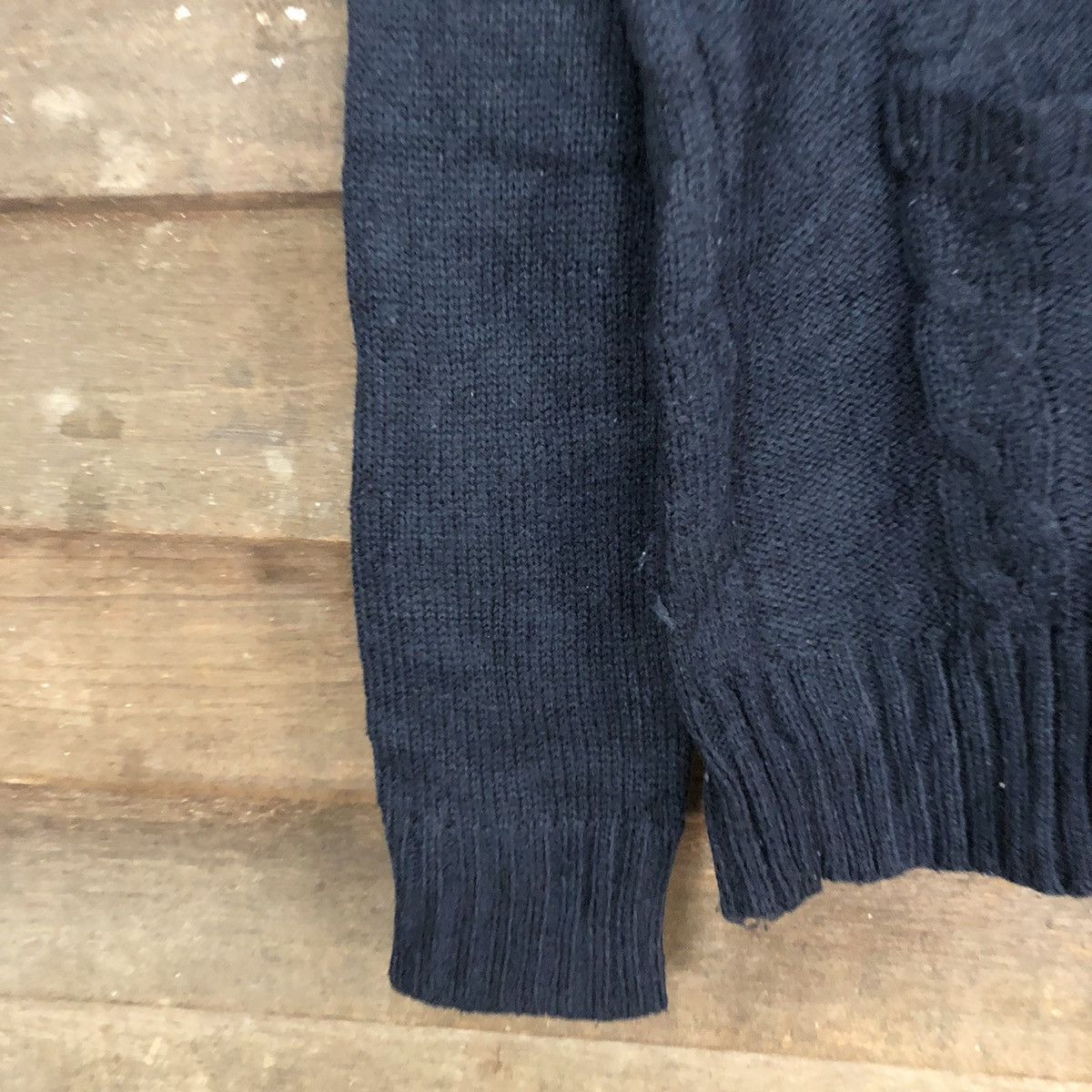 Aran Isles Knitwear Spiral News Black cable aran isle Knit Cardigan #5720 Size US M / EU 48-50 / 2 - 6 Thumbnail