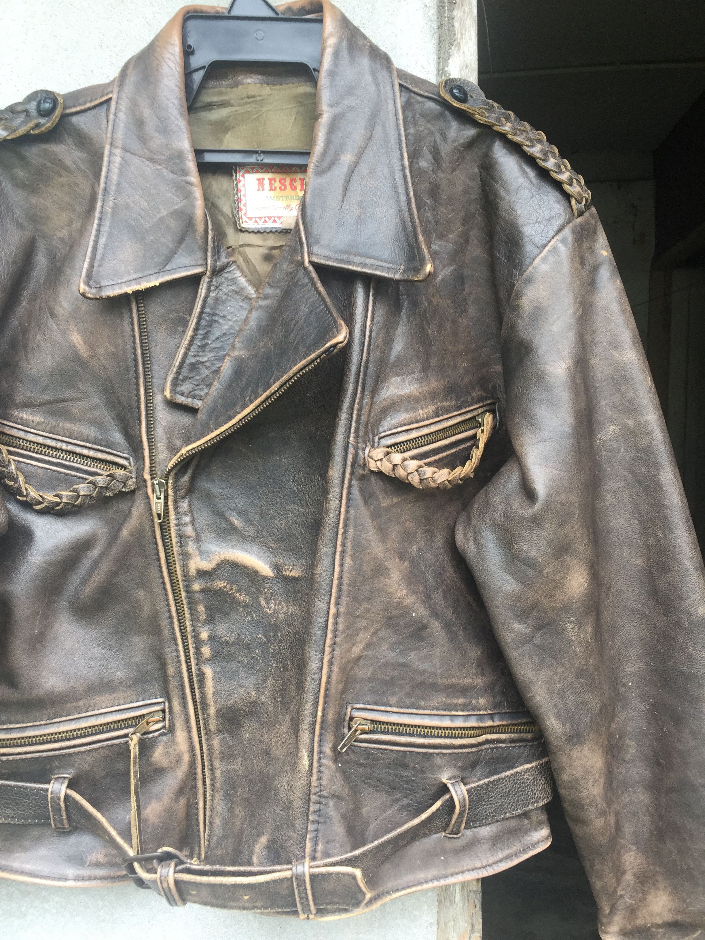 Vintage 🔥Rare🔥Nescio Amsterdam Ramones Biker Punk Jacket Size US M / EU 48-50 / 2 - 3 Thumbnail