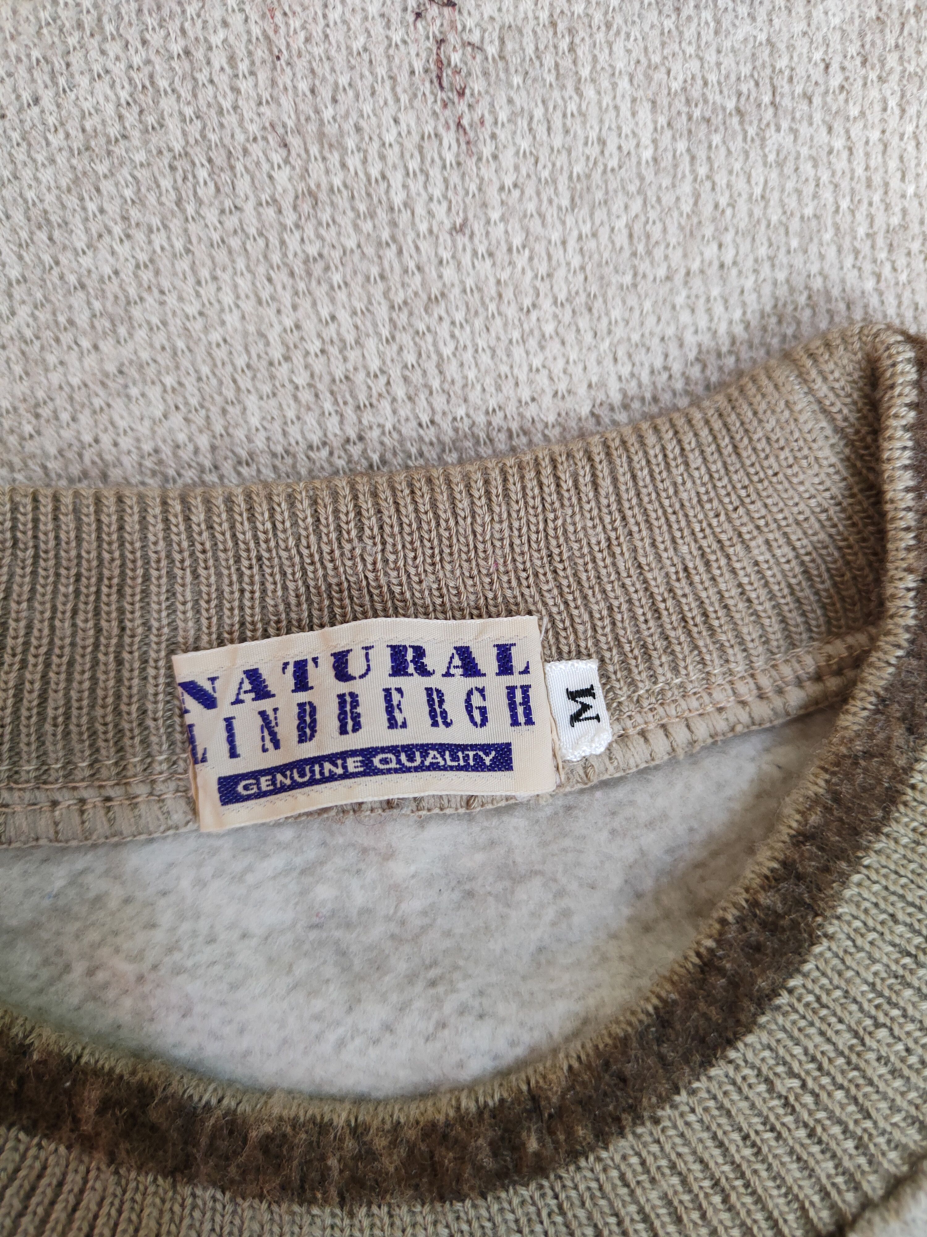 Japanese Brand Natural Lindbergh Brown vintage Sweatshirt #299B Size US M / EU 48-50 / 2 - 12 Thumbnail