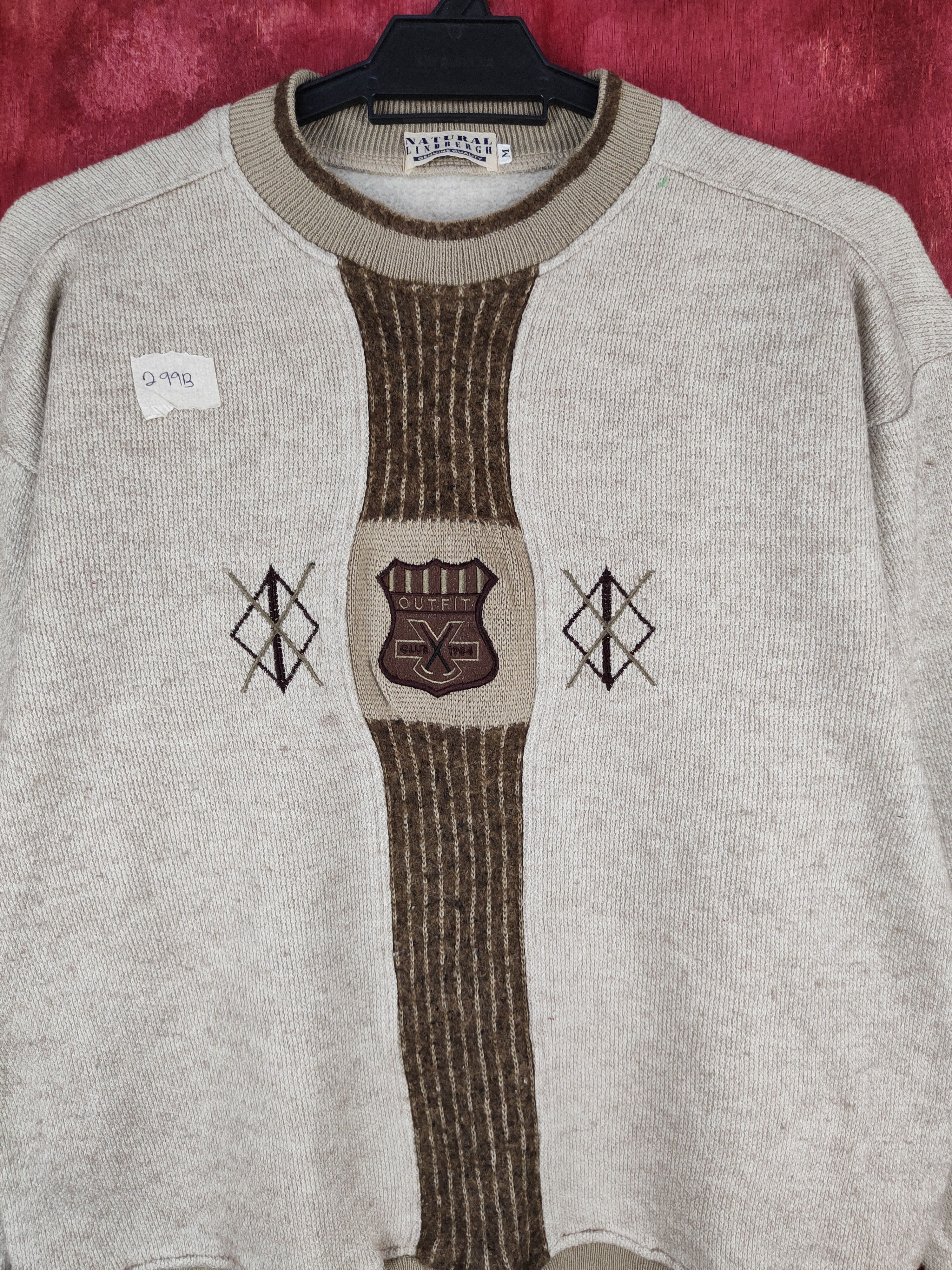 Japanese Brand Natural Lindbergh Brown vintage Sweatshirt #299B Size US M / EU 48-50 / 2 - 3 Thumbnail