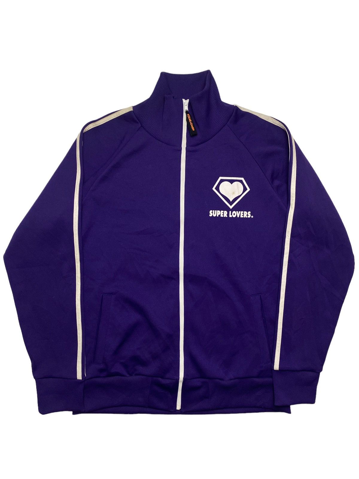 Japanese Brand 1990s Super Lovers - Rock’n Roll Disco Purple Tracktop Size US M / EU 48-50 / 2 - 2 Thumbnail