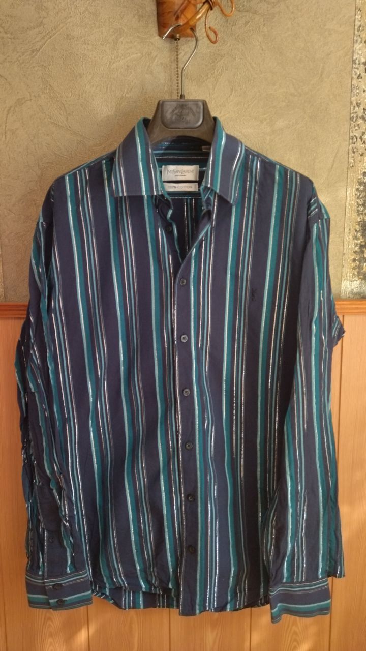 Pre-owned Vintage Yves Saint Laurent Up Button Shirt In Striped