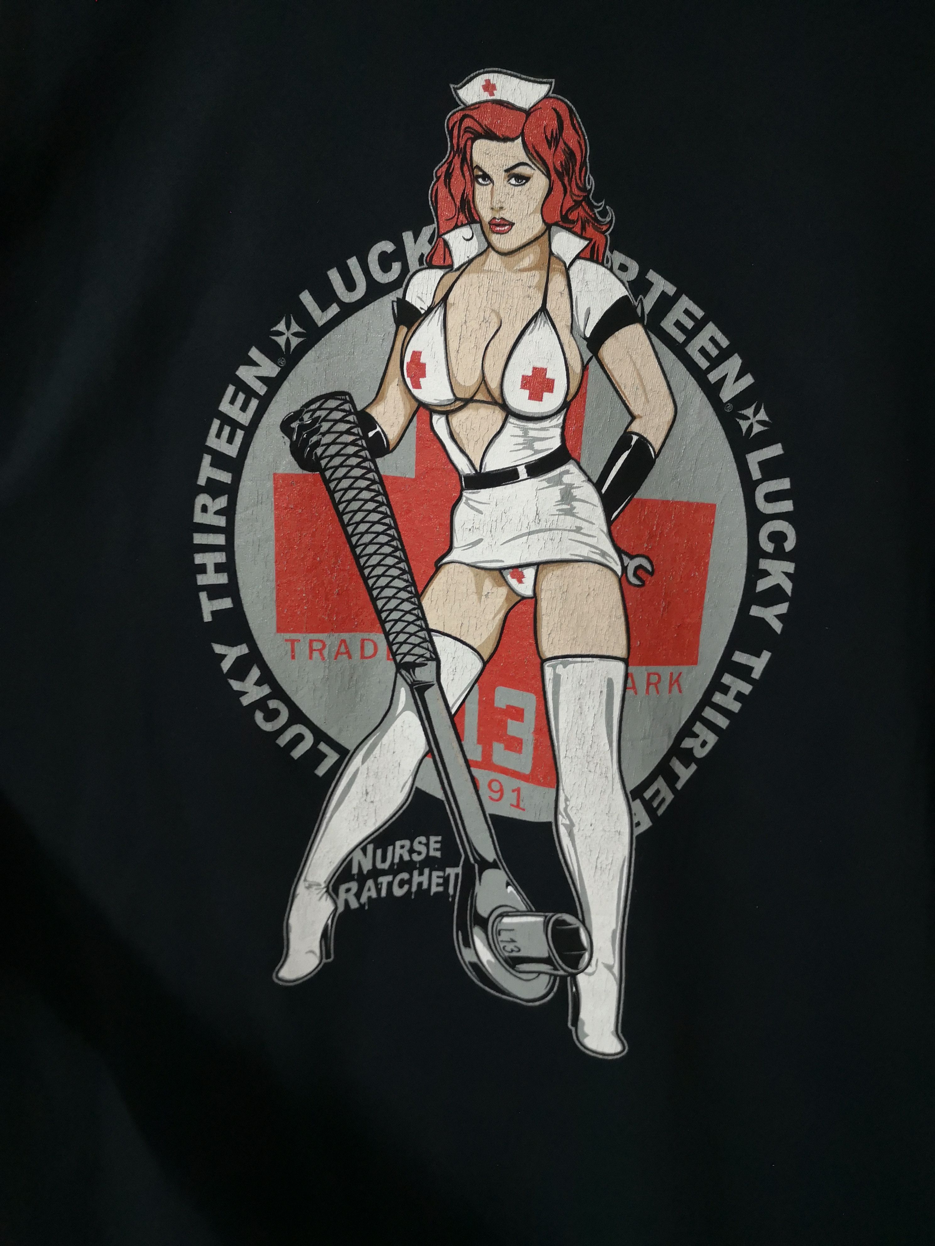 Vintage LUCKY THIRTEEN TEE Size US XL / EU 56 / 4 - 3 Thumbnail