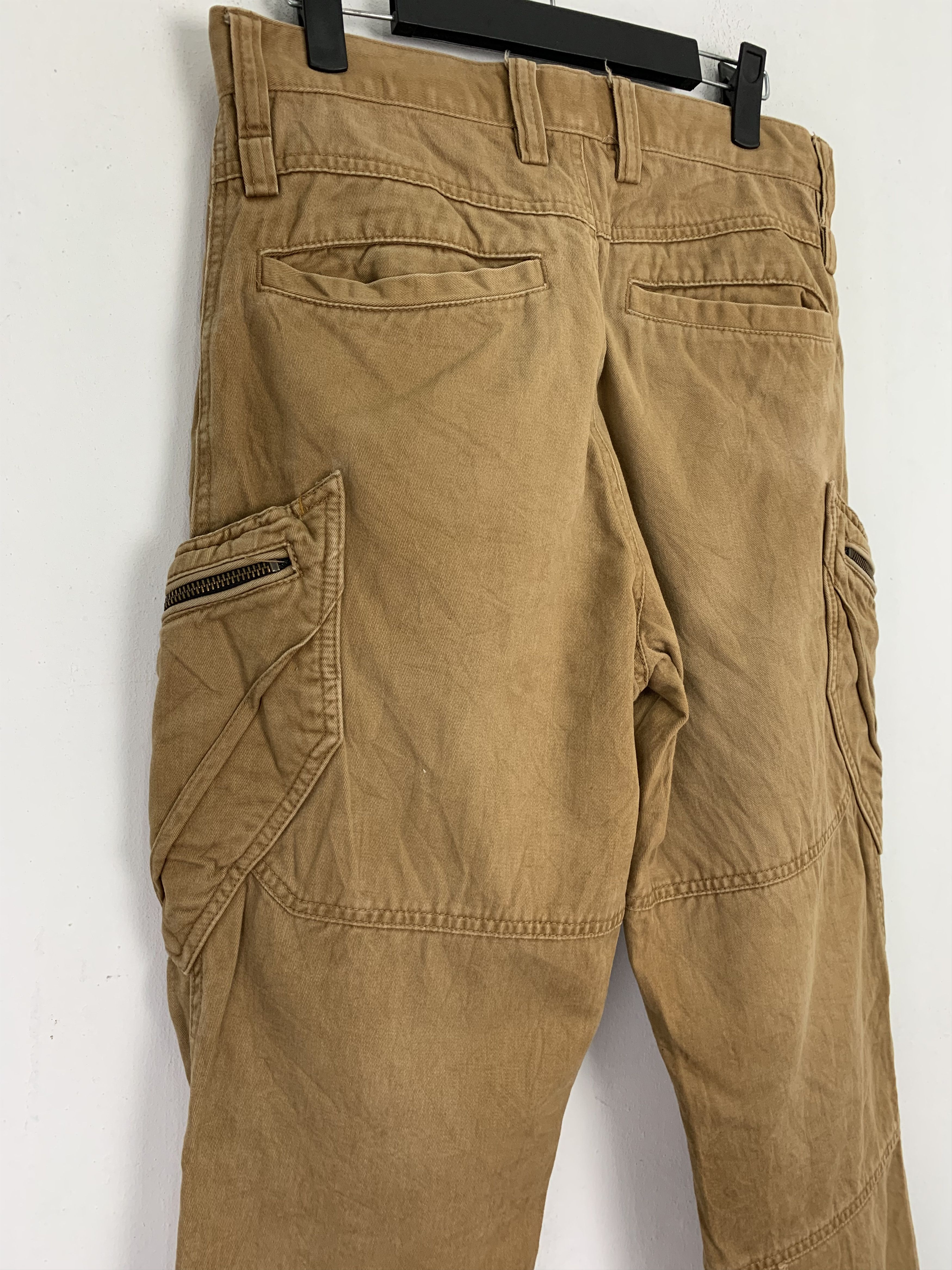 Japanese Brand Cargo Pants TS Design Brown Multipocket Vtg Streetwear Size US 29 - 17 Thumbnail