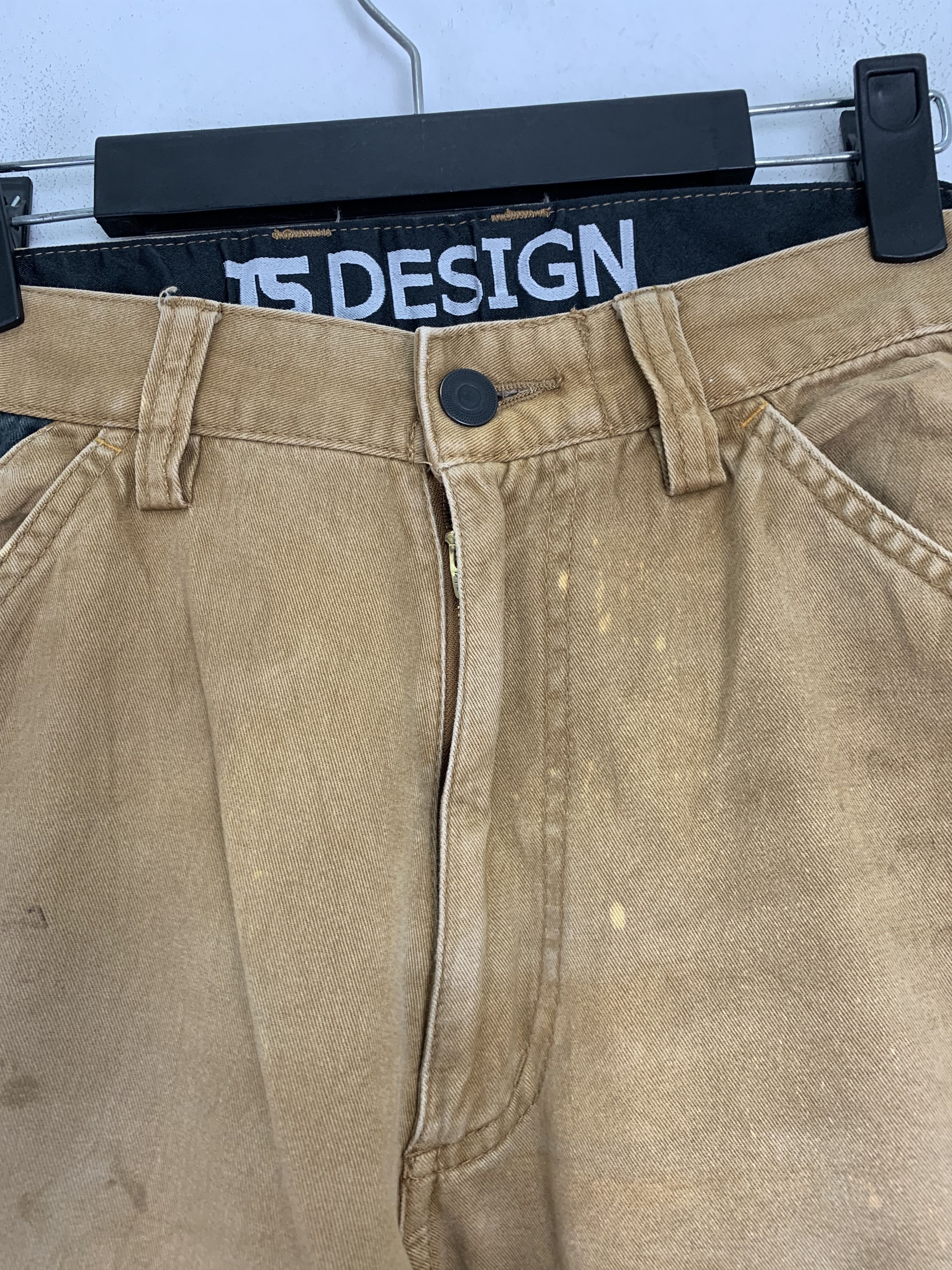 Japanese Brand Cargo Pants TS Design Brown Multipocket Vtg Streetwear Size US 29 - 9 Thumbnail