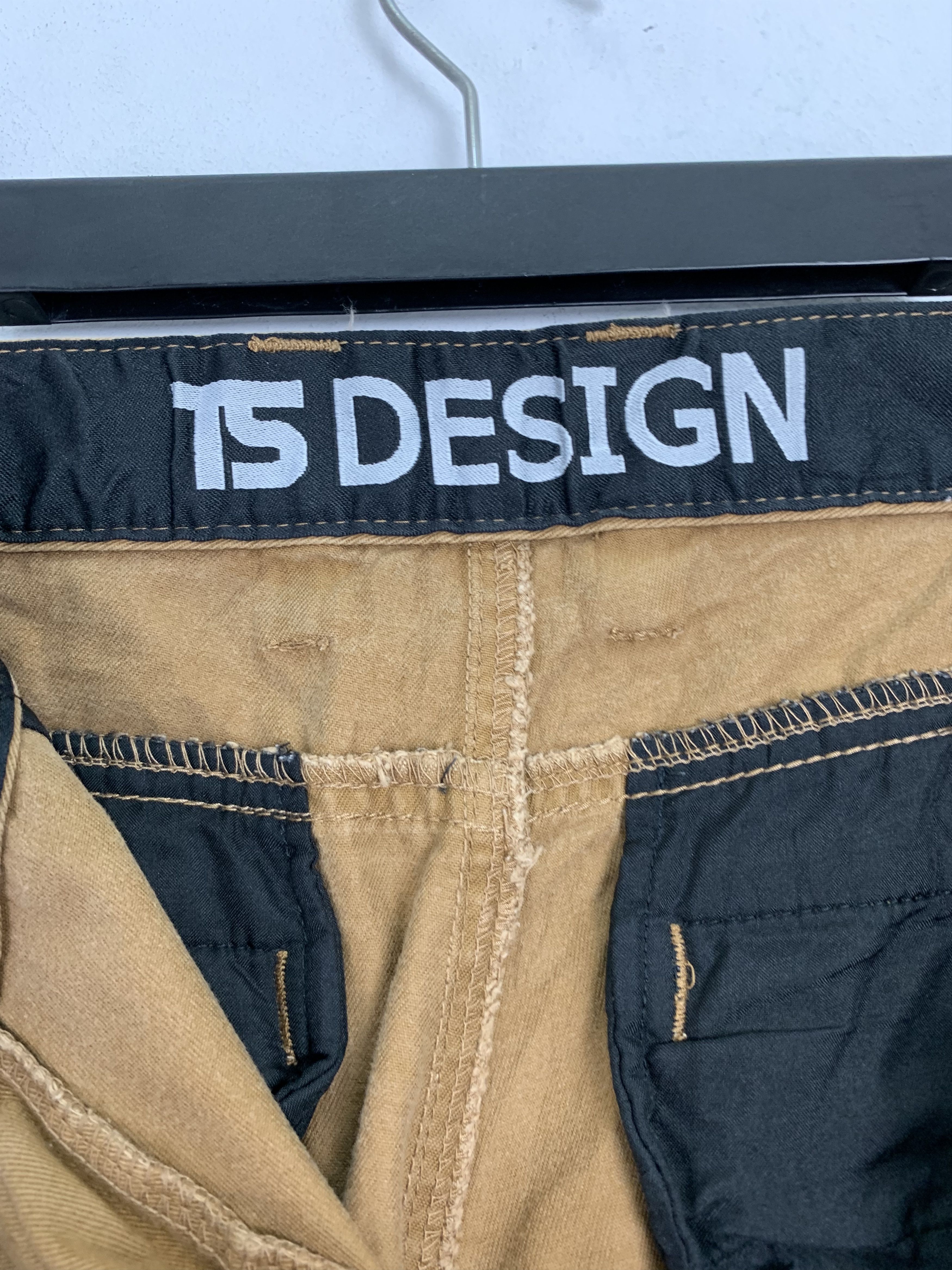 Japanese Brand Cargo Pants TS Design Brown Multipocket Vtg Streetwear Size US 29 - 12 Thumbnail