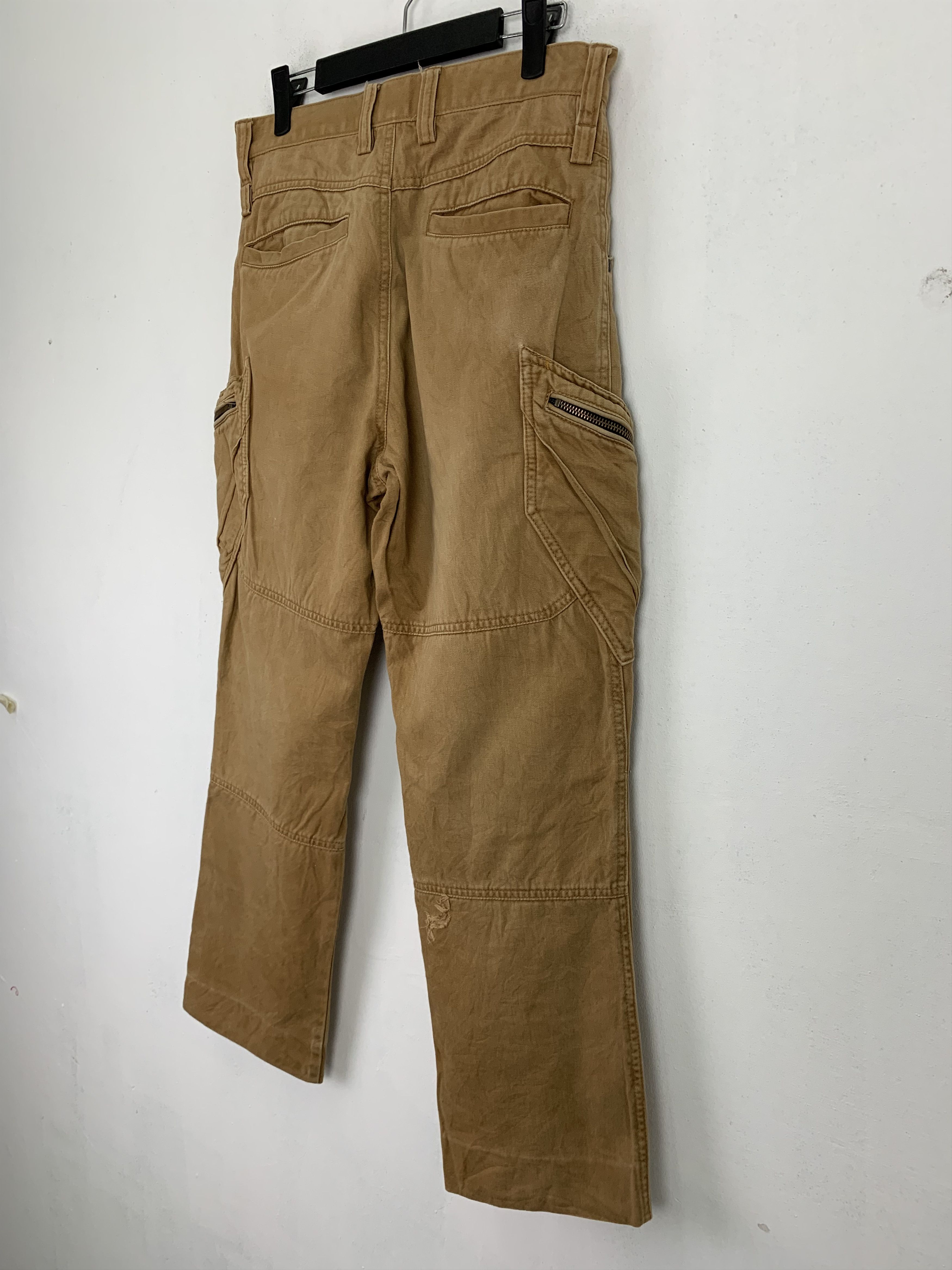 Japanese Brand Cargo Pants TS Design Brown Multipocket Vtg Streetwear Size US 29 - 16 Thumbnail