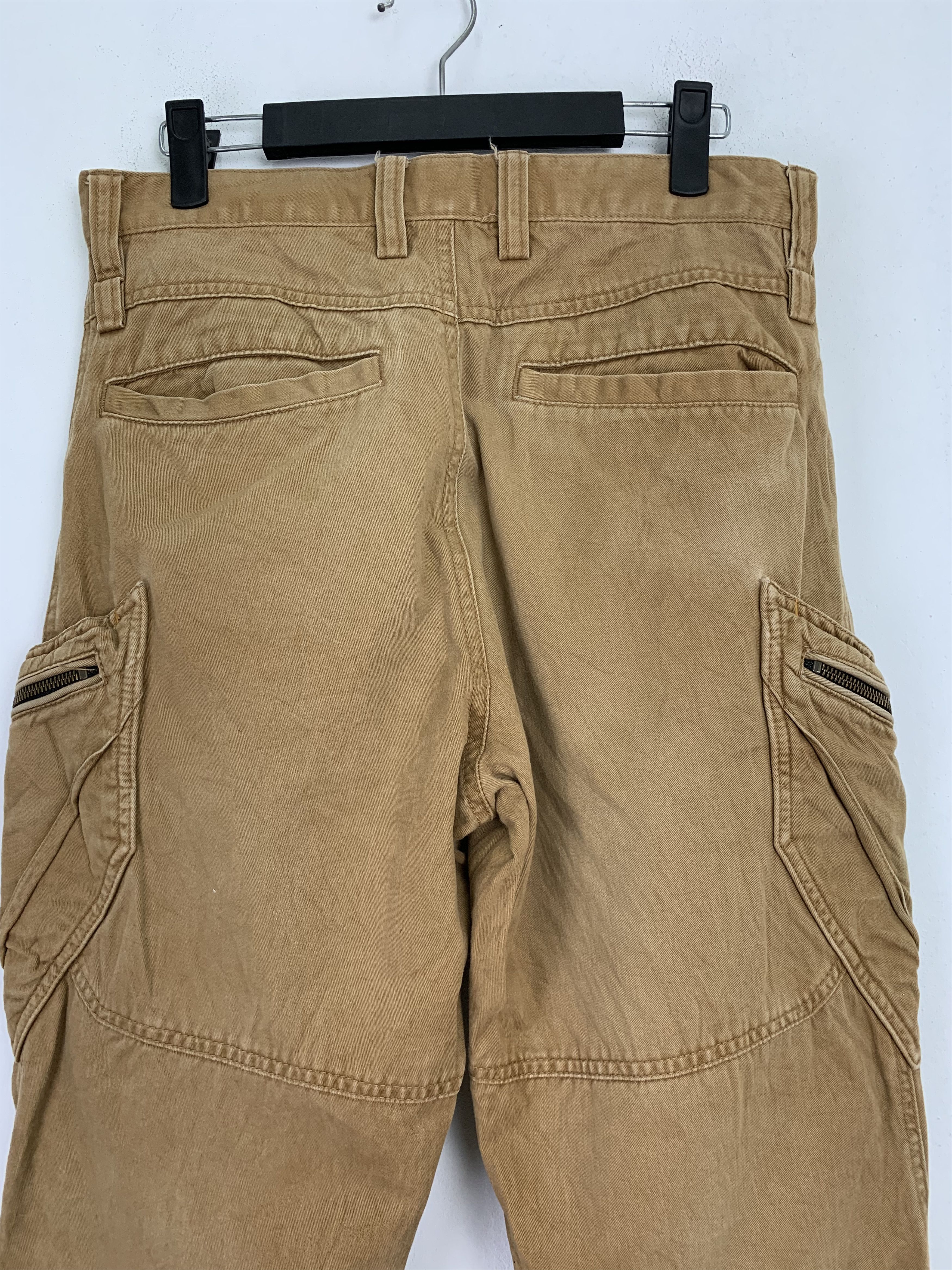 Japanese Brand Cargo Pants TS Design Brown Multipocket Vtg Streetwear Size US 29 - 18 Thumbnail