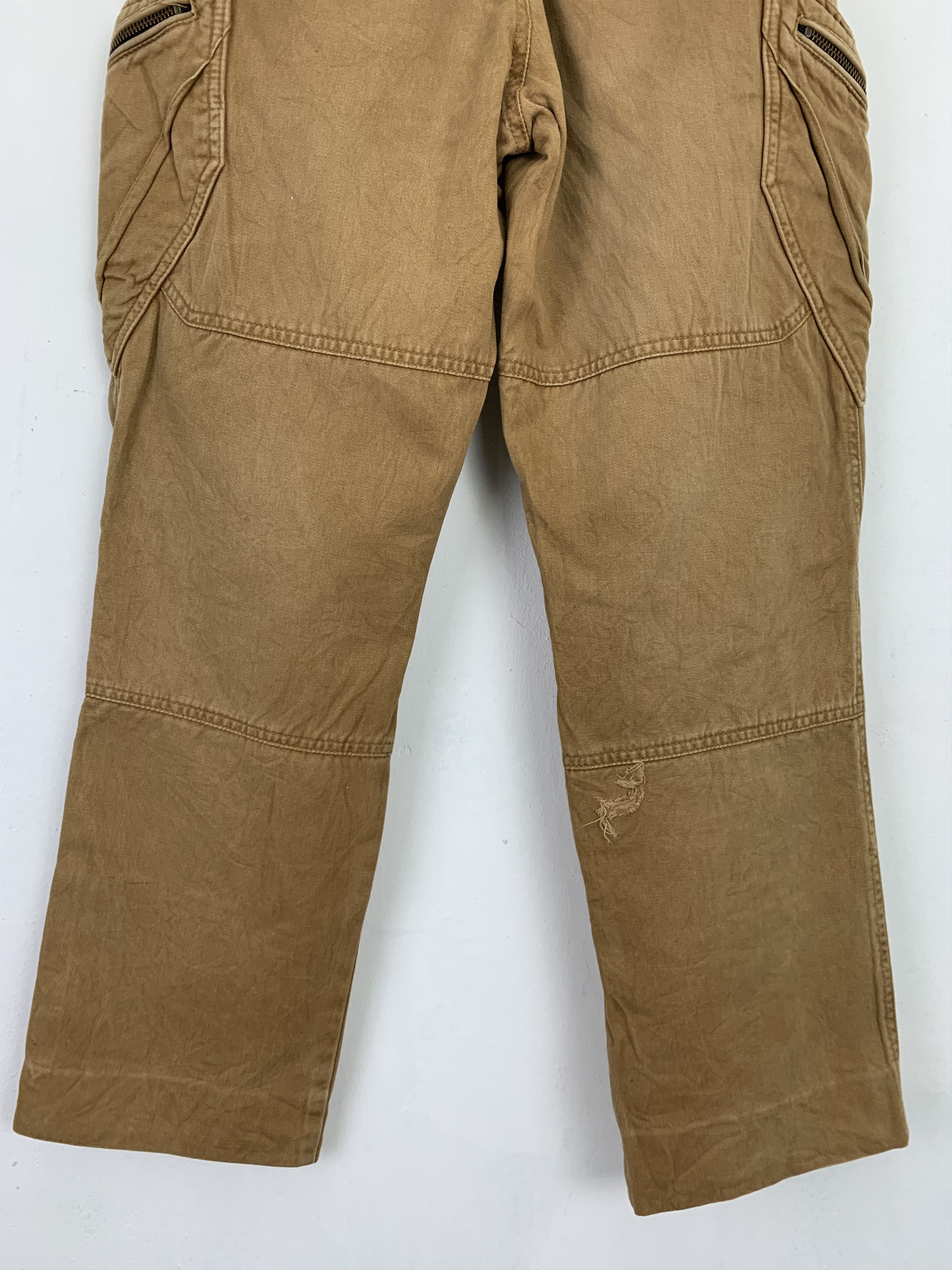 Japanese Brand Cargo Pants TS Design Brown Multipocket Vtg Streetwear Size US 29 - 15 Thumbnail