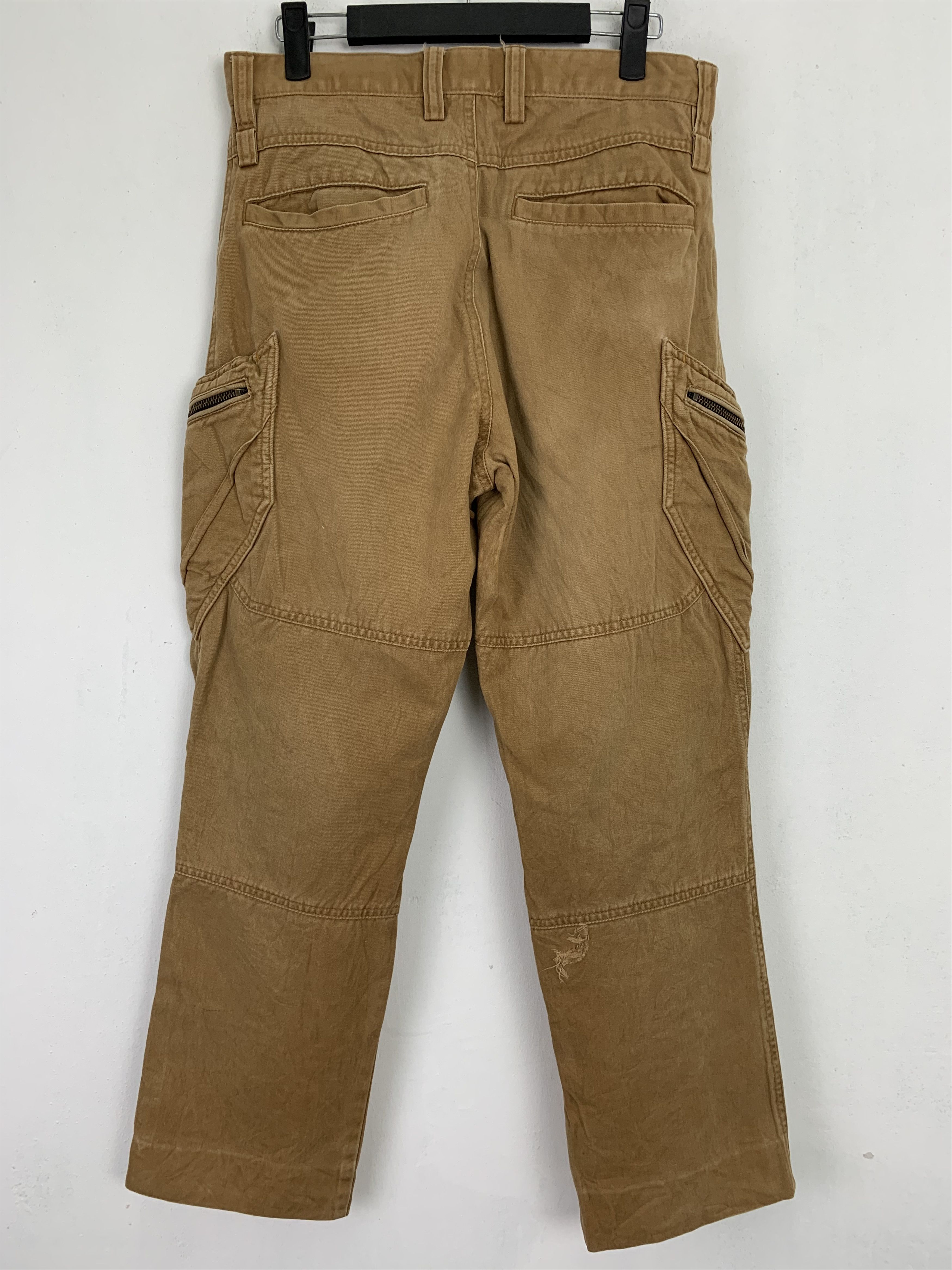 Japanese Brand Cargo Pants TS Design Brown Multipocket Vtg Streetwear Size US 29 - 13 Thumbnail