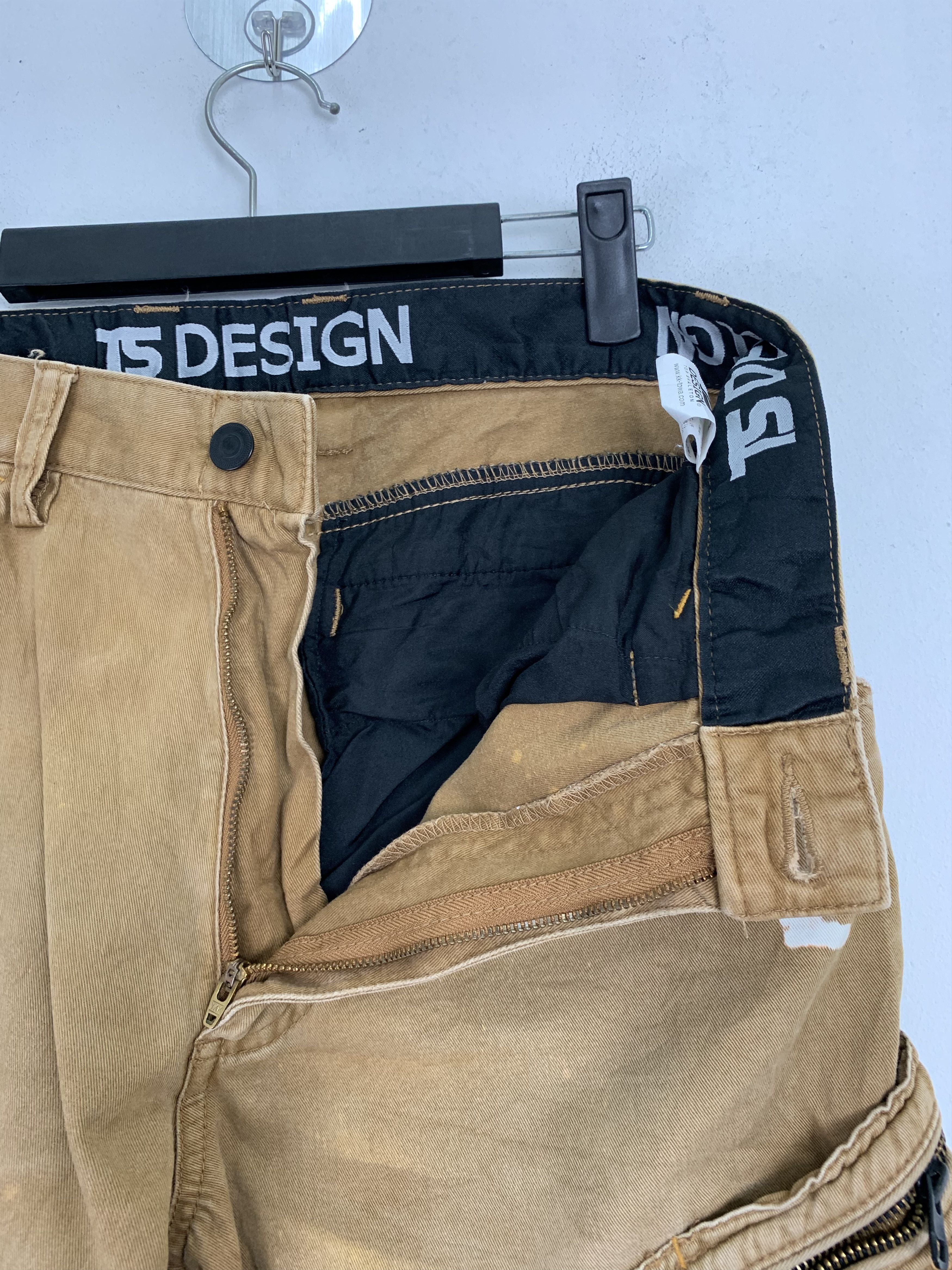 Japanese Brand Cargo Pants TS Design Brown Multipocket Vtg Streetwear Size US 29 - 11 Thumbnail