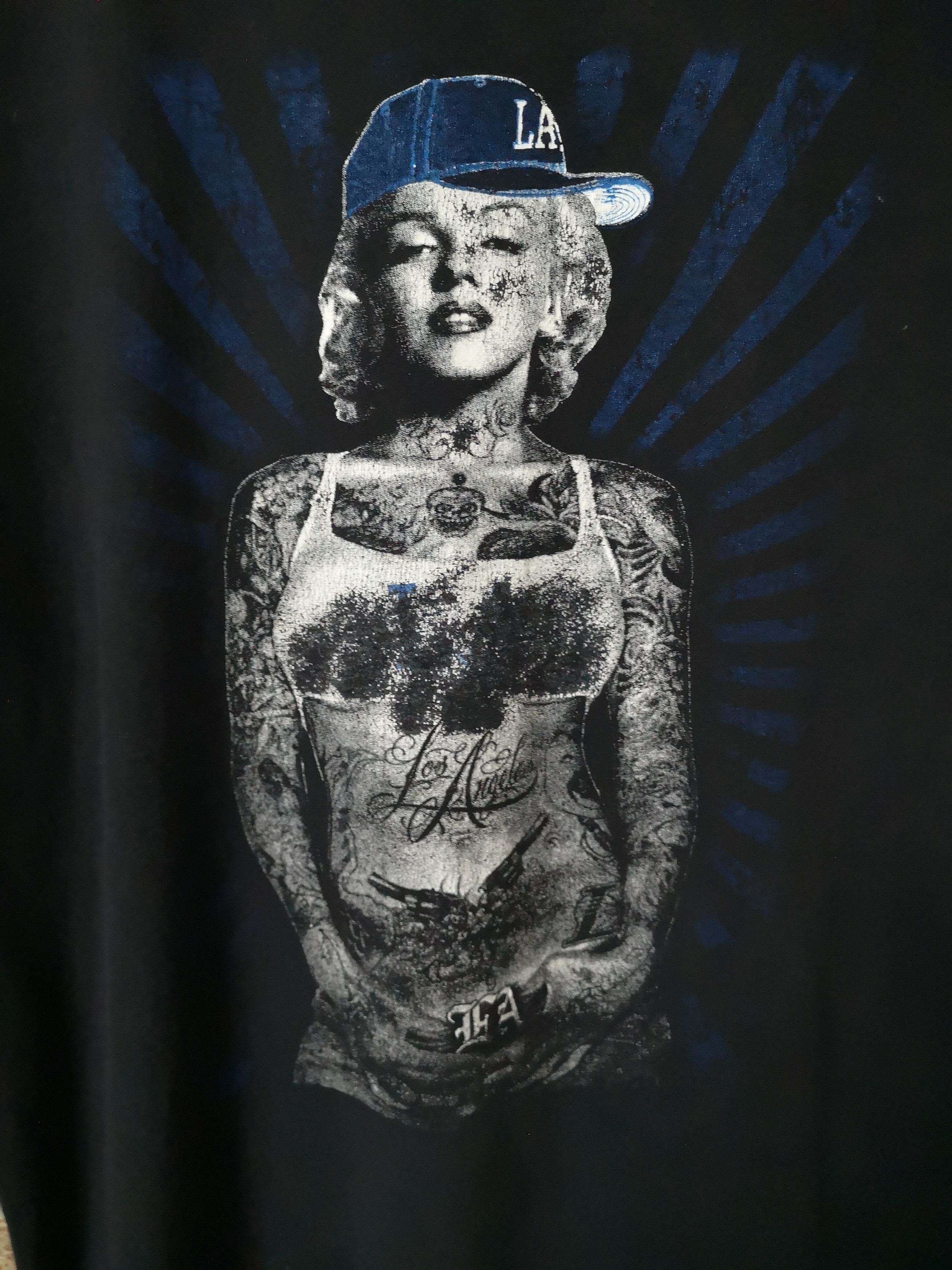 Band Tees × MLB 🔥MARILYN MONROE x LOS ANGELES BASEBALL TEAM Size US XL / EU 56 / 4 - 2 Thumbnail