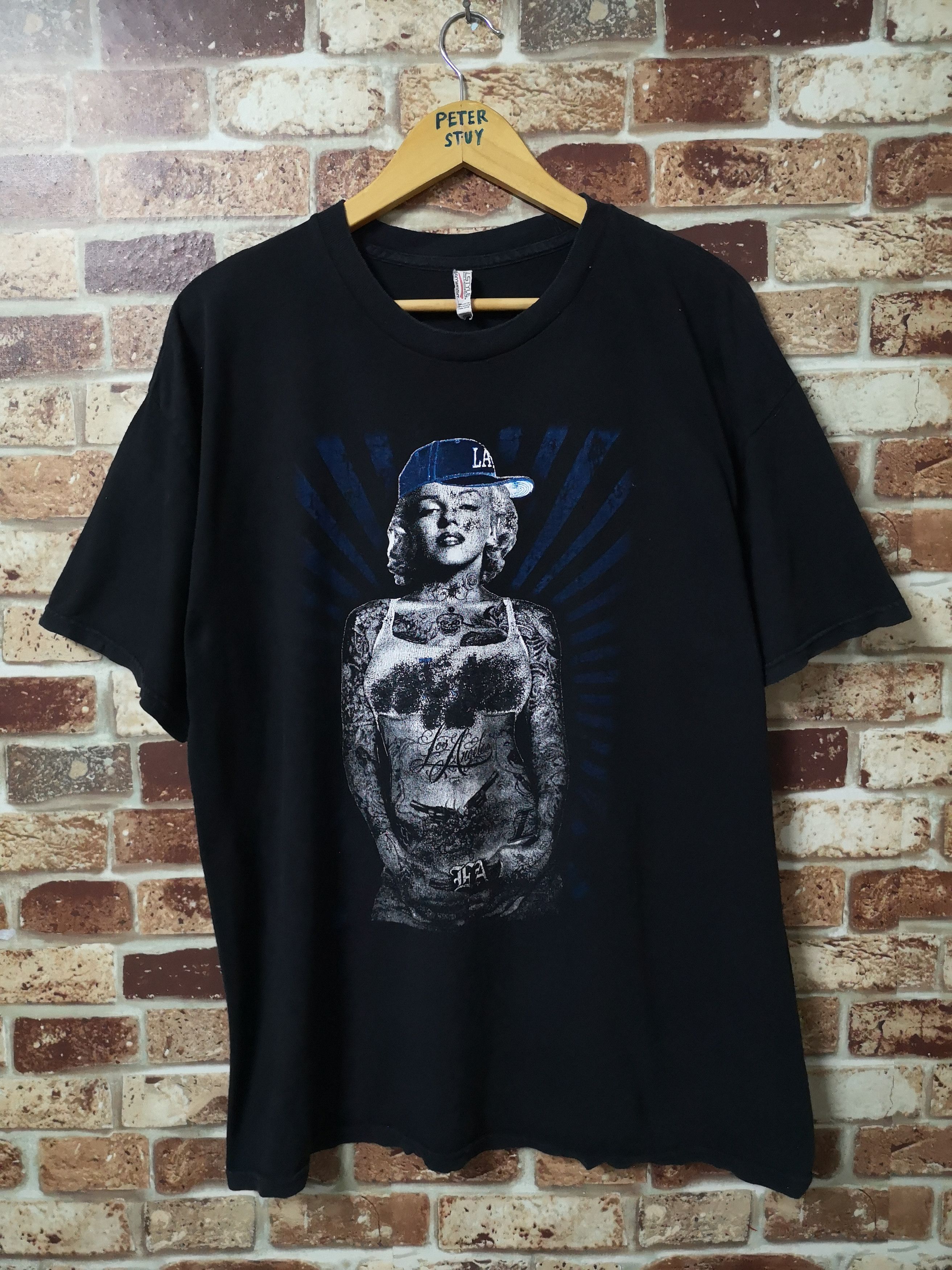 Band Tees × MLB 🔥MARILYN MONROE x LOS ANGELES BASEBALL TEAM Size US XL / EU 56 / 4 - 1 Thumbnail