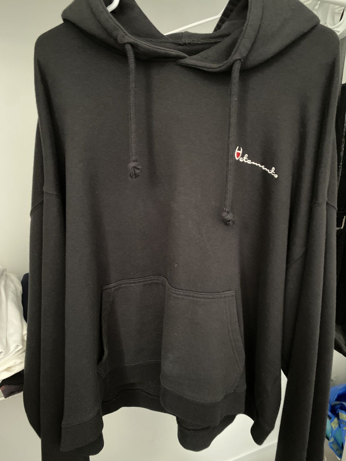 Vetements OG reversible metal logo hoodie
