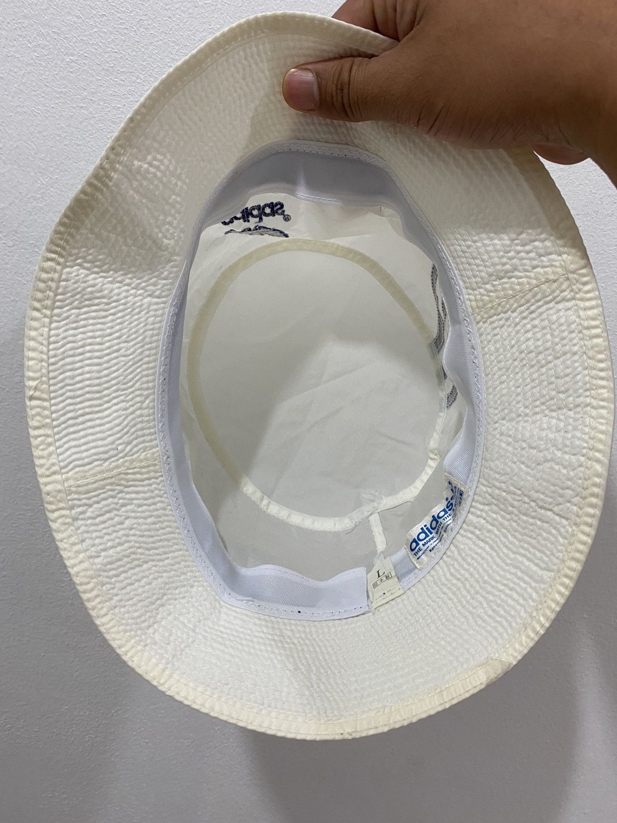 Adidas 🔥Vintage🔥 80’s Adidas Japan Trefoil Logo Nylon Bucket Hat Size ONE SIZE - 5 Thumbnail