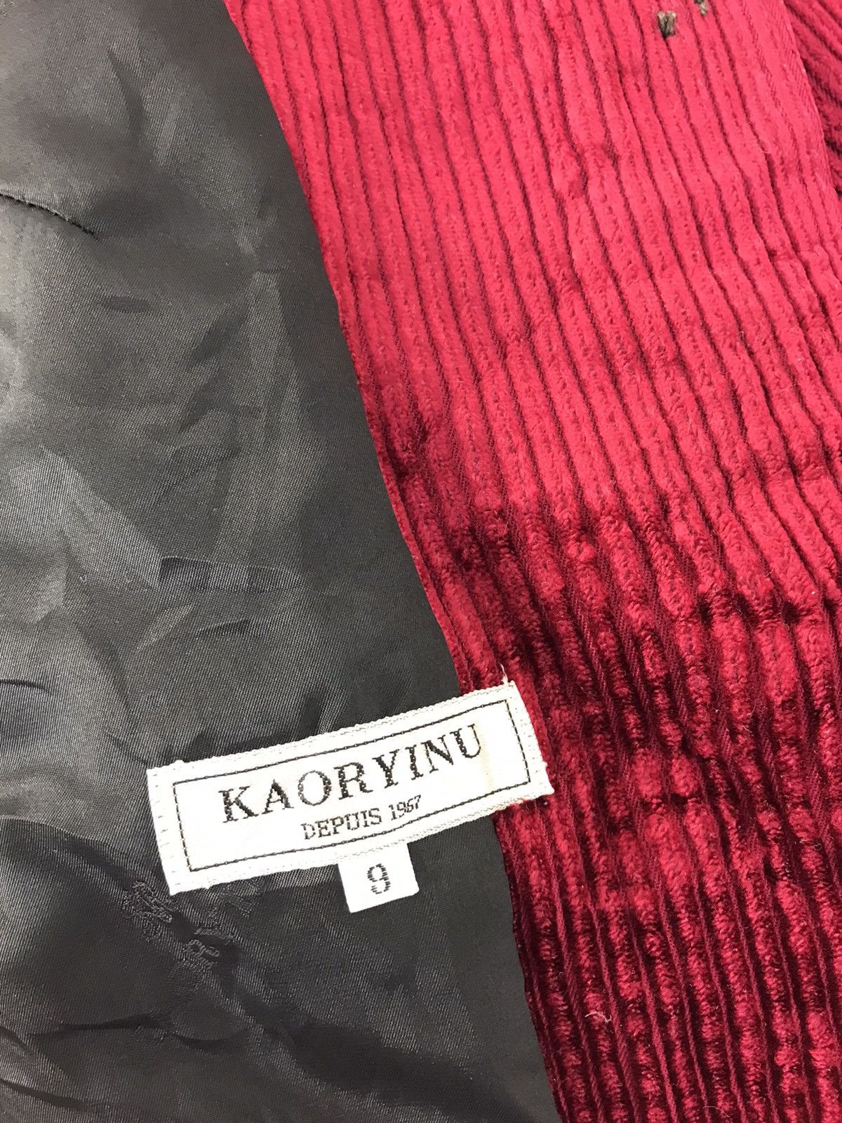 Designer × Vintage 90s Kaoryinu Depuis 1967 Corduroy Trench Coat Jacket Size US L / EU 52-54 / 3 - 7 Thumbnail