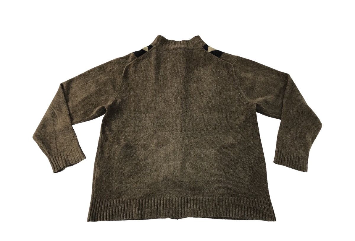 Japanese Brand × Vintage Japanese Brand Wool Knitwear Sweater Jacket Checked Design Size US L / EU 52-54 / 3 - 2 Thumbnail