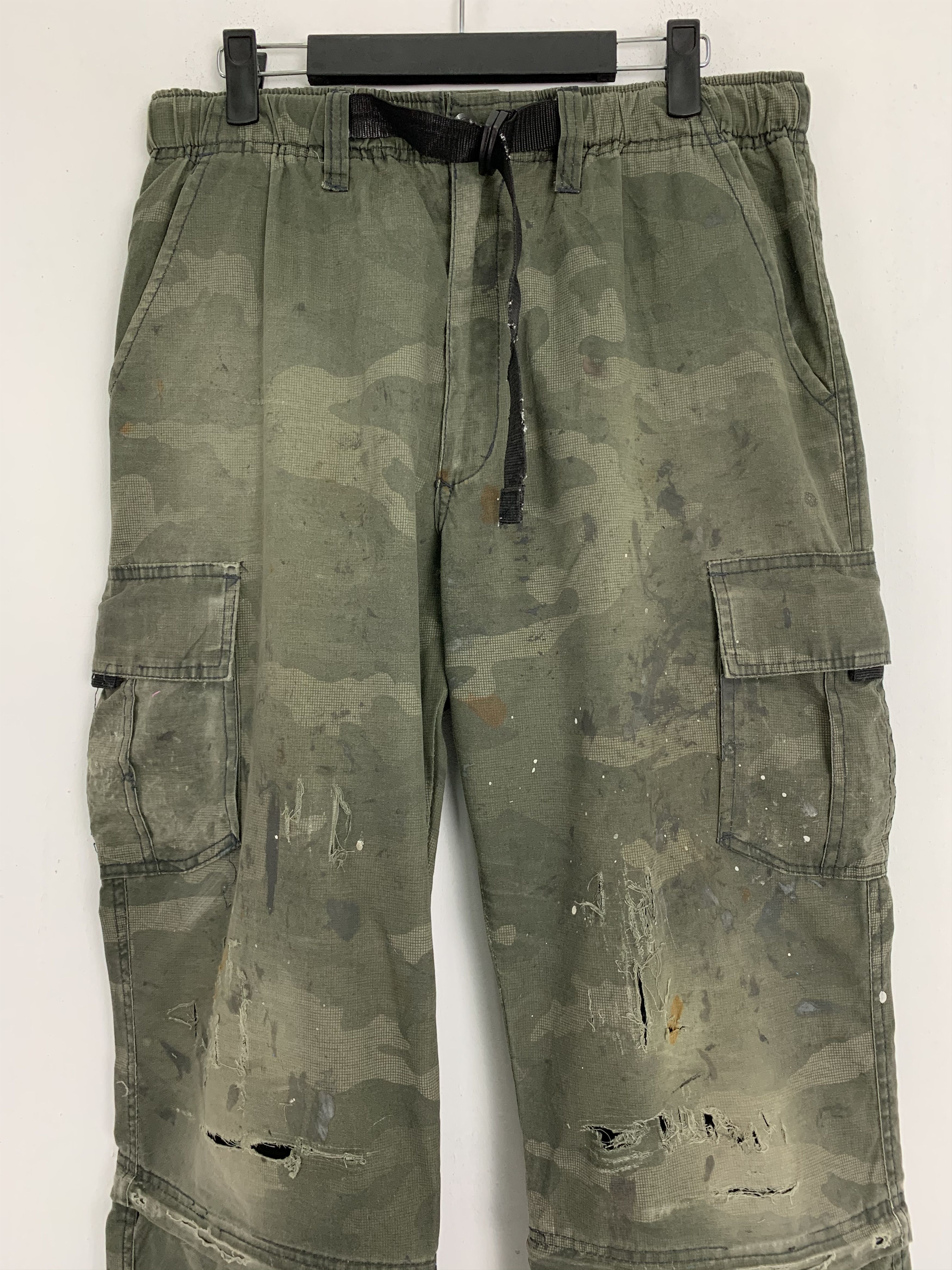 Japanese Brand Cargo Pants Army Distressed Military Streetwear Vintage Size US 30 / EU 46 - 2 Thumbnail