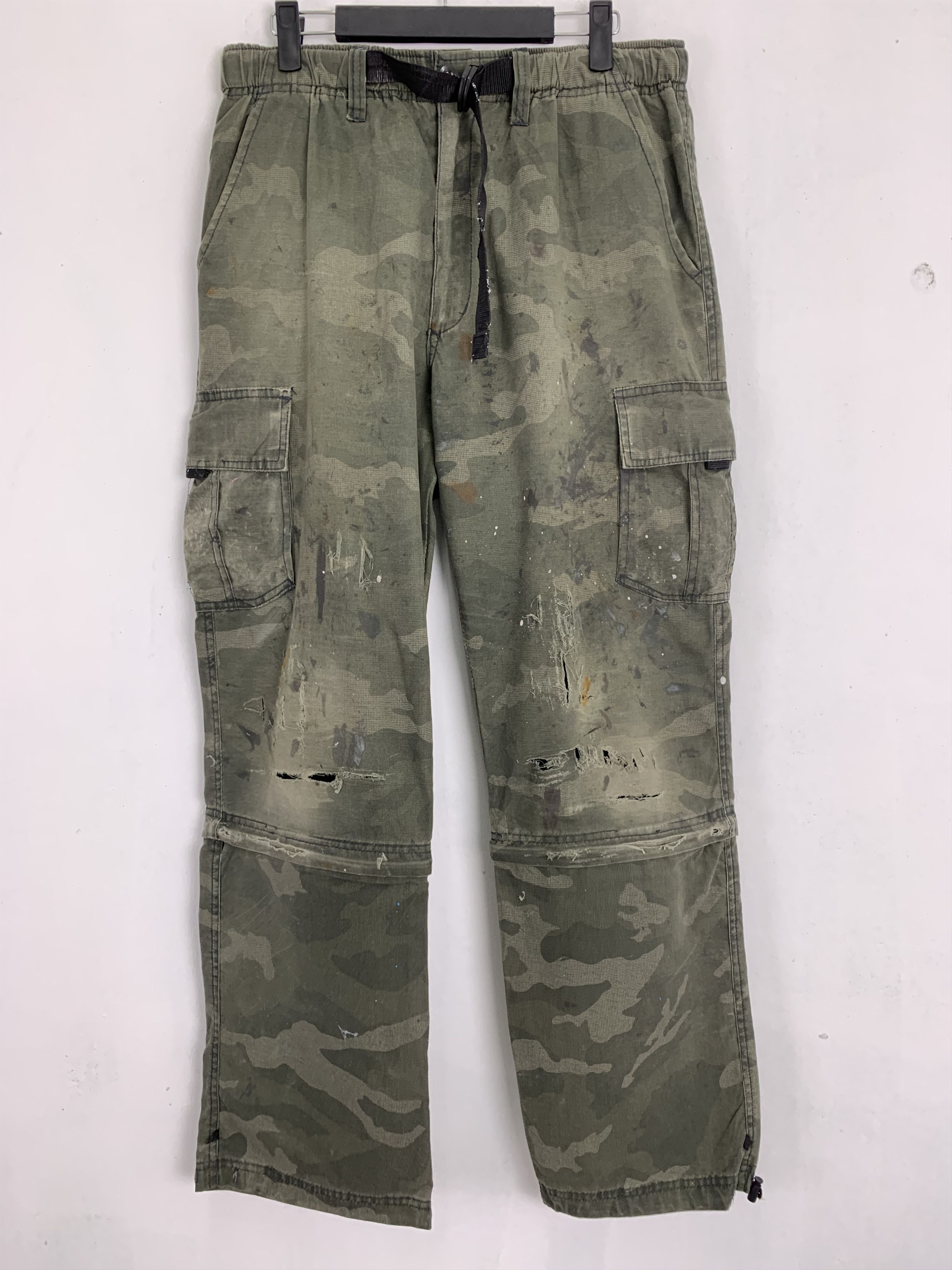 Japanese Brand Cargo Pants Army Distressed Military Streetwear Vintage Size US 30 / EU 46 - 1 Thumbnail