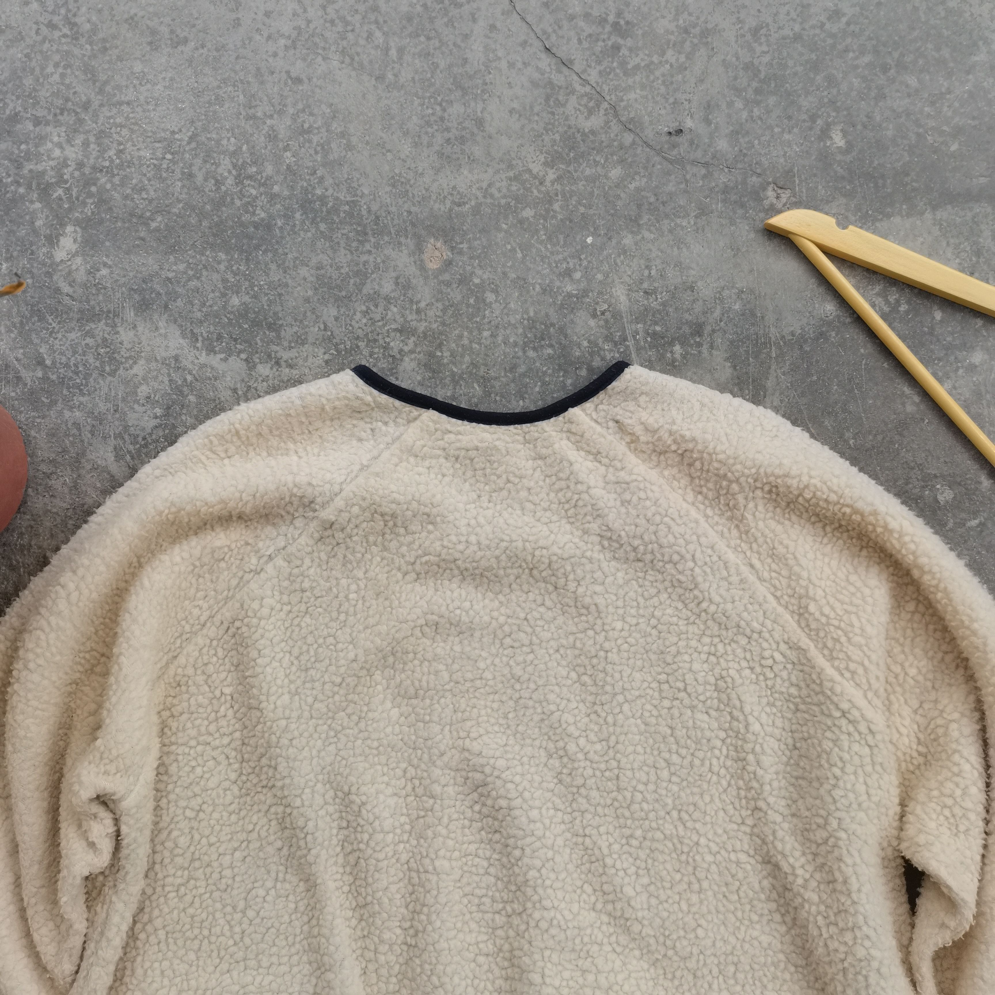 Japanese Brand Steals🔥 Vintage STRANGE HEAVEN Sherpa Fleece Cardigan Size US XL / EU 56 / 4 - 6 Thumbnail