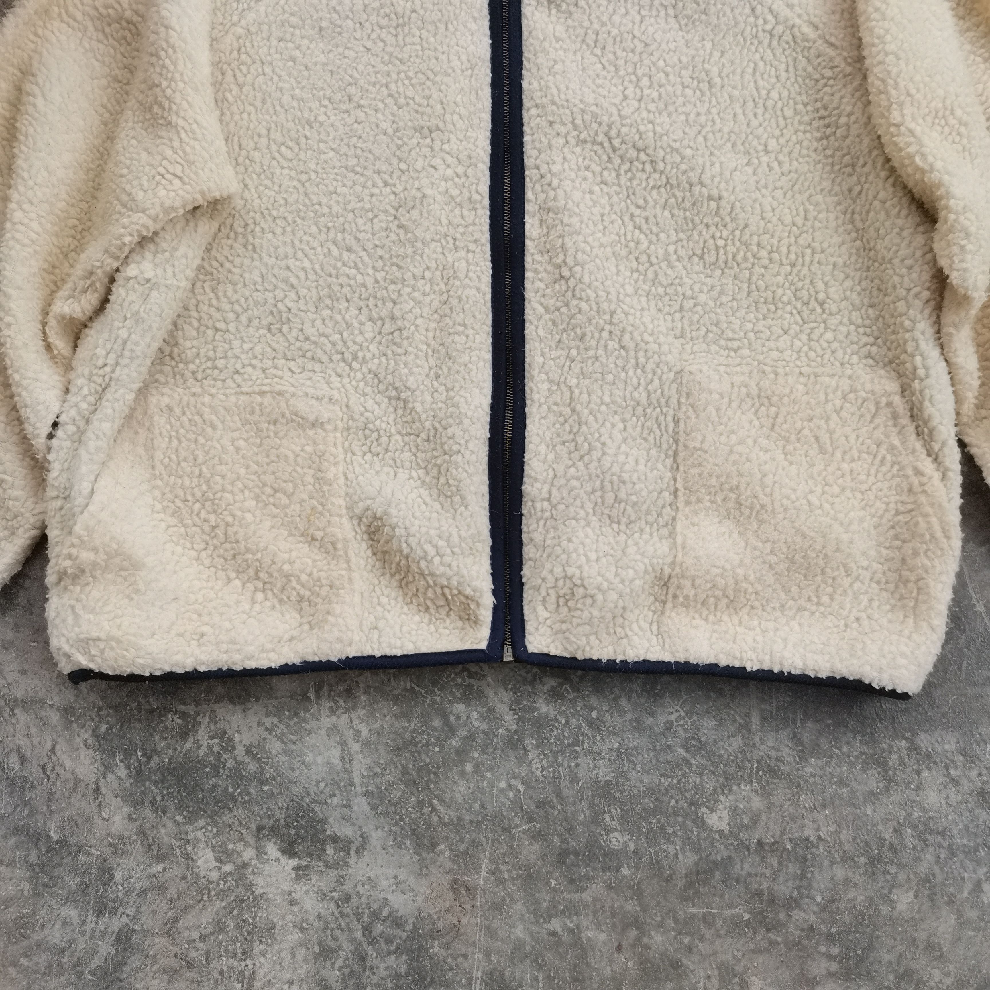 Japanese Brand Steals🔥 Vintage STRANGE HEAVEN Sherpa Fleece Cardigan Size US XL / EU 56 / 4 - 4 Thumbnail