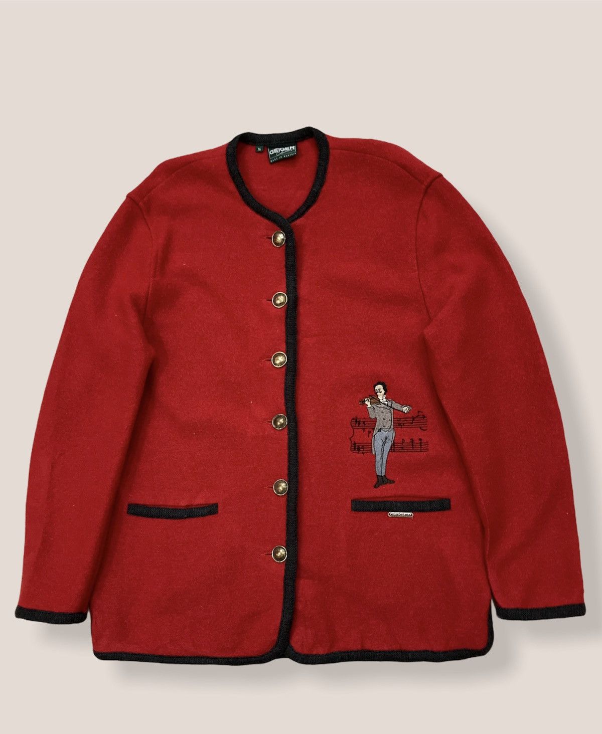 Designer Geiger Collections Wool Jacket Size US M / EU 48-50 / 2 - 1 Thumbnail